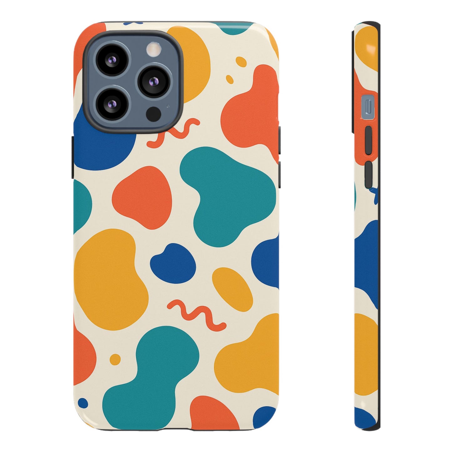Colorful Phone Case with Abstract Design, Stylish Phone Cover, Trendy Tech Accessory for Her, Unique Gift Idea, Fun Patterned Case