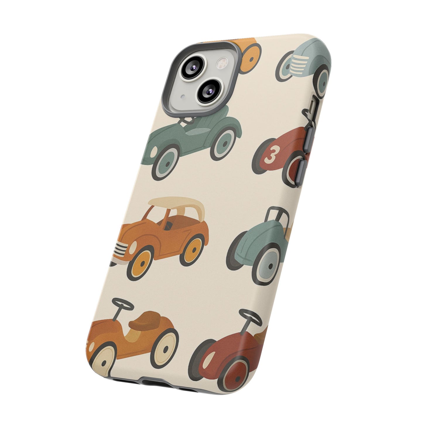 Vintage Car Phone Case, Tough Cases, Kids Gift, Car Lover Accessory, Retro Style, Phone Protection, Unique Design, pedal cars