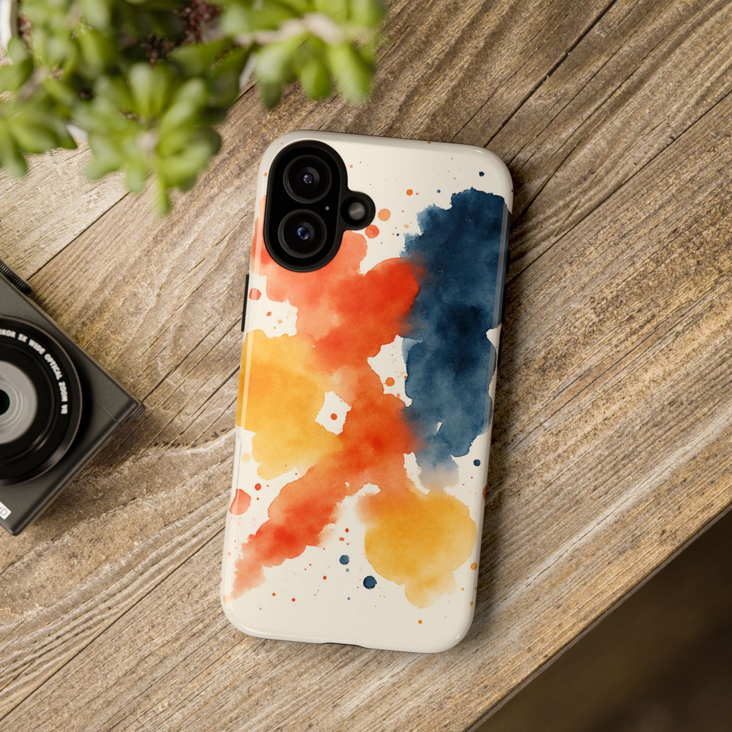 Watercolor Phone Case - Abstract Design, Tough Cases for Men & Women, Stylish Gift, Artistic Accessory for All Occasions
