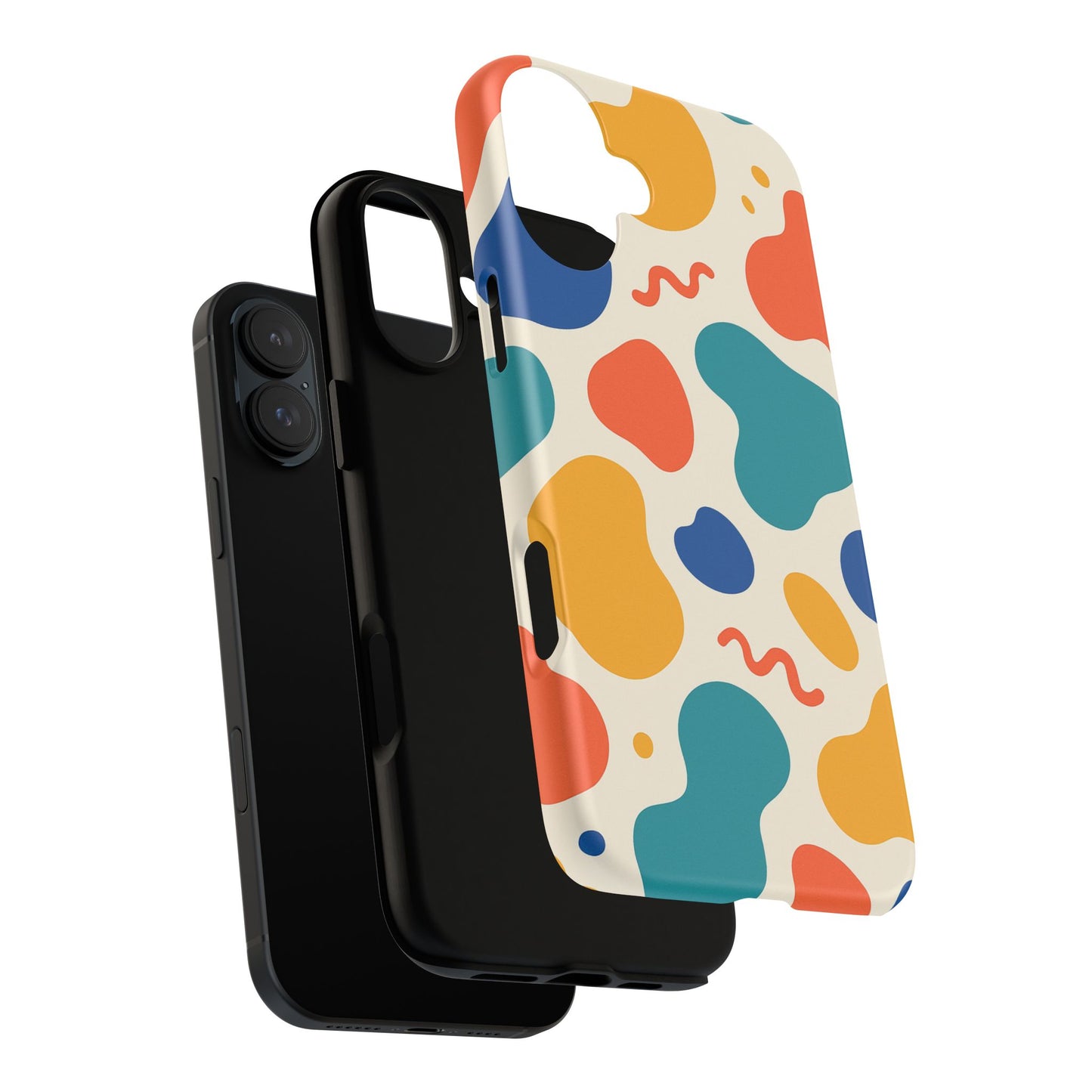Colorful Phone Case with Abstract Design, Stylish Phone Cover, Trendy Tech Accessory for Her, Unique Gift Idea, Fun Patterned Case