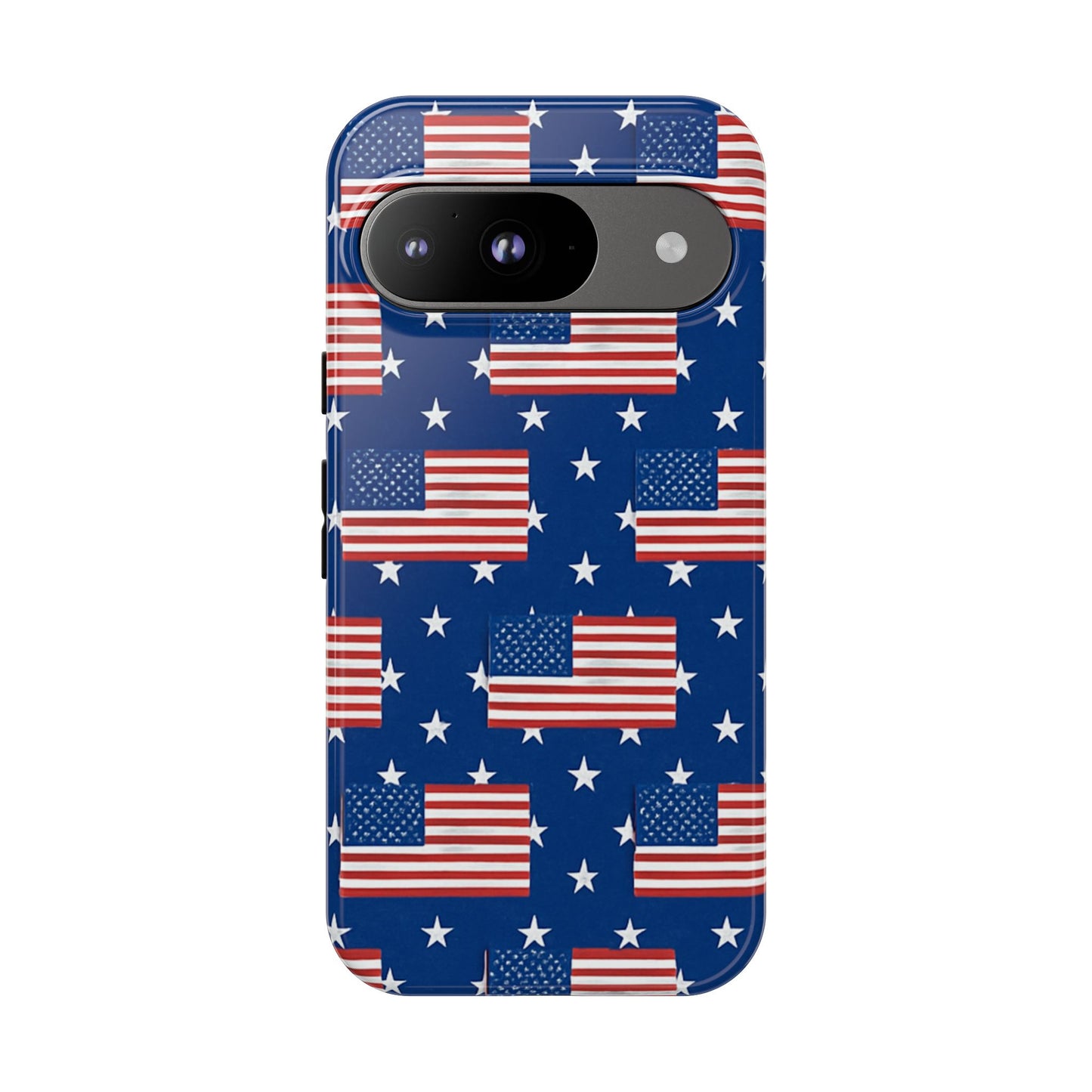 Patriotic Phone Case, Independence Day Accessories, American Flag Design, Star-Spangled Cover, Summer BBQ Gift