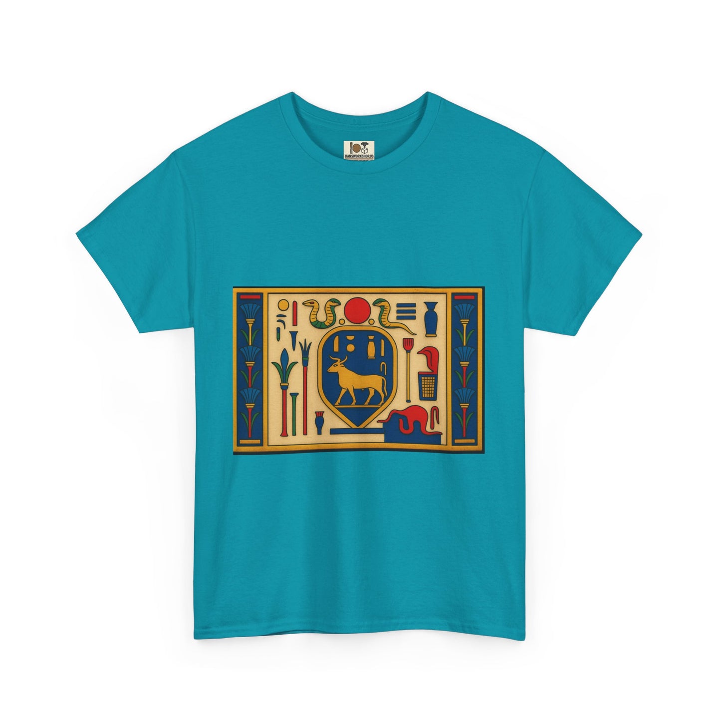 Egyptian Hieroglyphs Unisex Heavy Cotton Tee, Graphic Tee, Casual Wear, Gift Idea, Unique Shirt, Summer Style