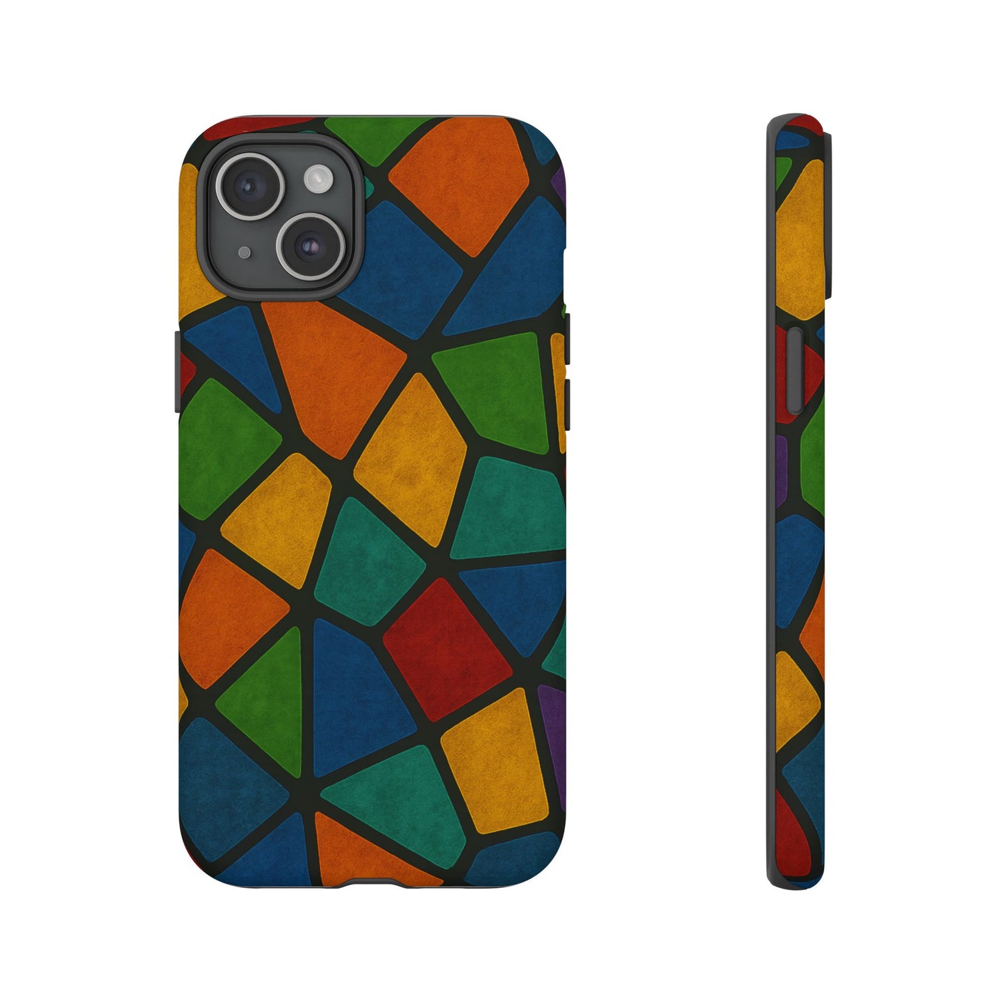 Colorful Mosaic Phone Case, Tough Cell Phone Cover, Vibrant Smartphone Protector, Unique Gift for Weddings, Birthday, Holidays