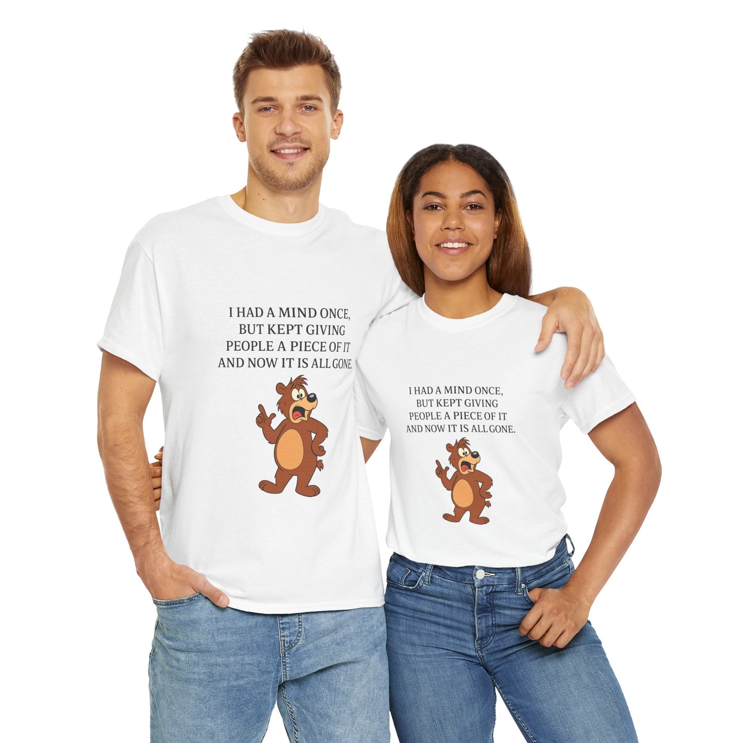 Hilarious Quirky Tee | Unisex Heavy Cotton Tee, Funny Shirt, Gift for Friends, Casual Wear, Comfortable Daily Tee