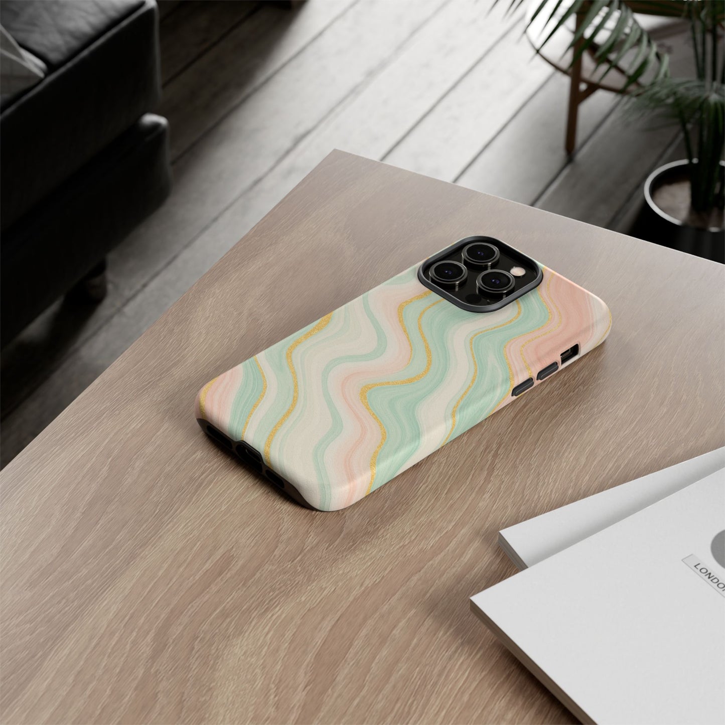 Stylish Phone Case with Abstract Design, Tough Cases for Trendy Protection, Unique Phone Accessories, Gift for Her, Modern Tech Style