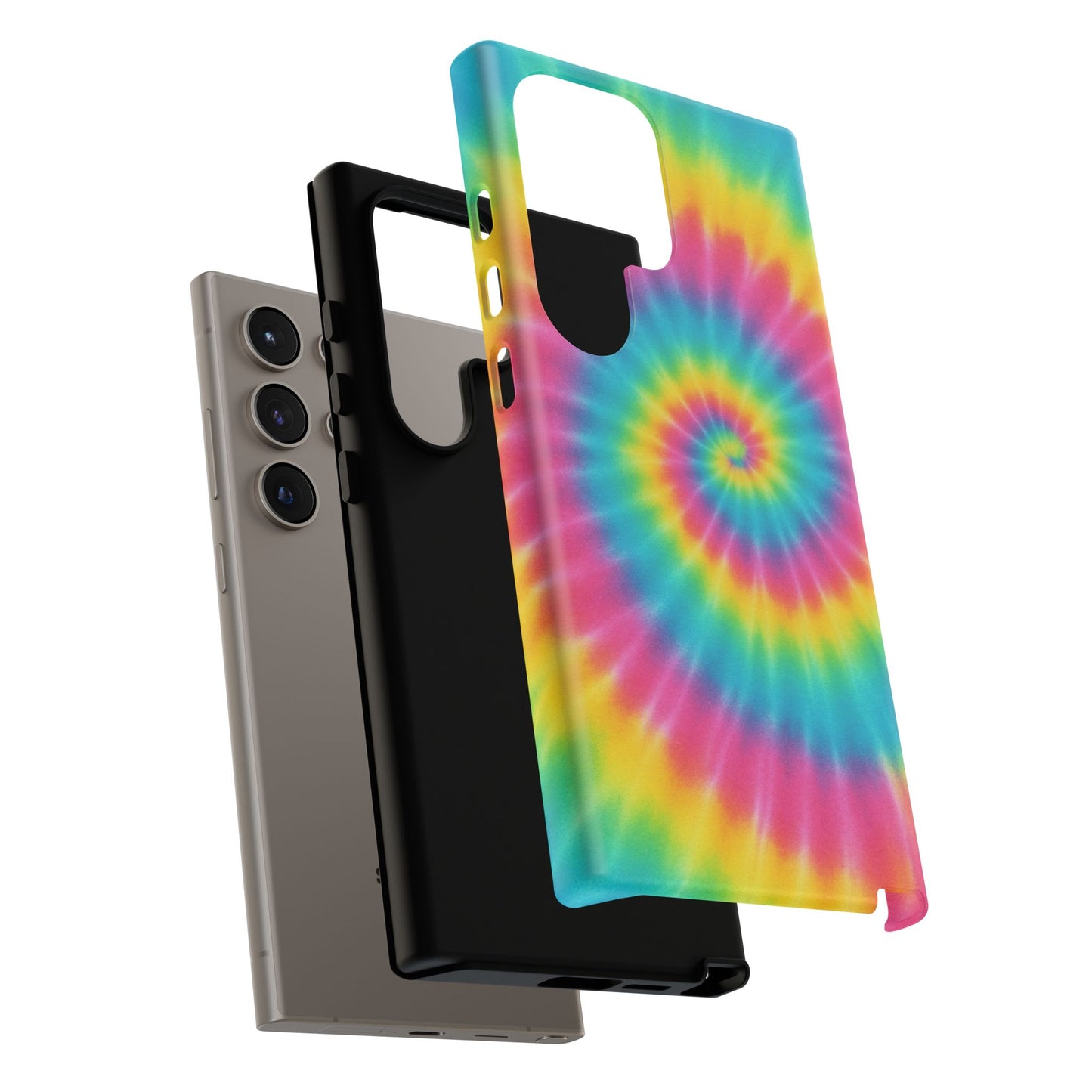 Colorful Tie-Dye Phone Case, Vibrant Phone Cover, Boho Style Accessory, Gift for Teens, Trendy Phone Accessories