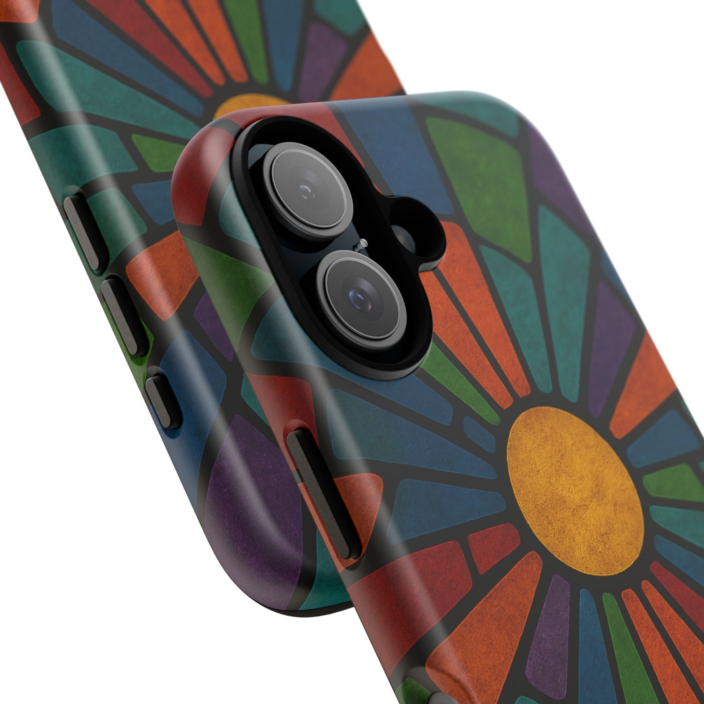 Colorful Stained Glass Phone Case, Tough Cases, Artistic Phone Cover, Vibrant Mobile Accessory, Unique Gift for Art Lovers