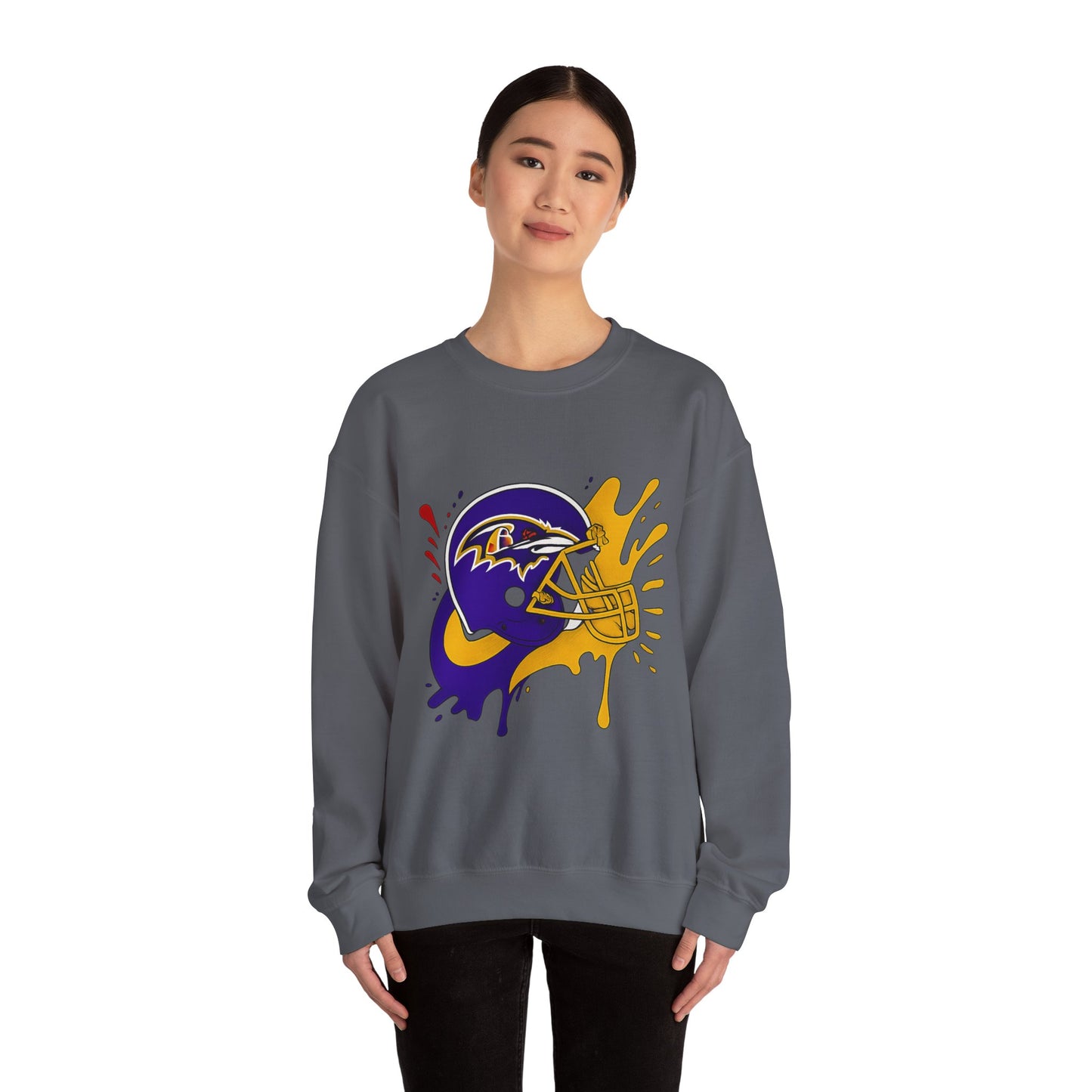 Baltimore Ravens Crewneck Sweatshirt, Unisex Sport Sweatshirt, Football Fan Apparel, Comfy Game Day Outfit, NFL Gift for Him/Her