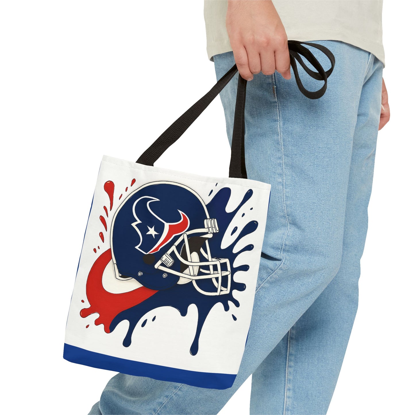 Football Splash Design Tote Bag, Sports Fan Bag, Game Day Accessory, NFL Tote, Casual Gym Bag, Carry-All for Sports Enthusiasts