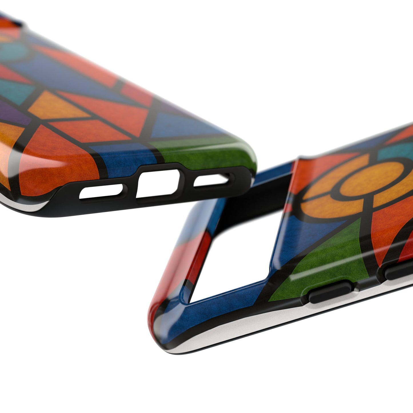 Colorful Stained Glass Phone Case, Artistic Phone Cover, Vibrant Protective Case, Unique Gift for Art Lovers, Stylish Smartphone Accessory