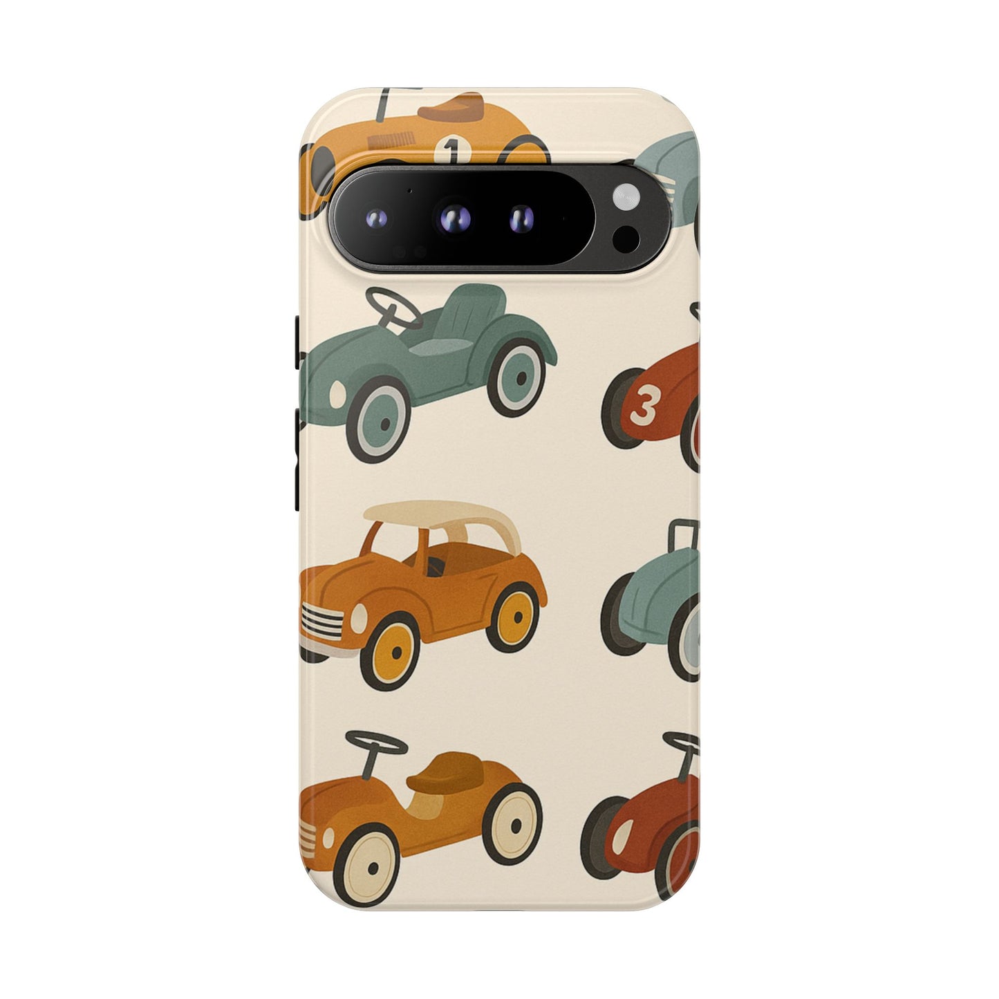 Vintage Car Phone Case, Tough Cases, Kids Gift, Car Lover Accessory, Retro Style, Phone Protection, Unique Design, pedal cars