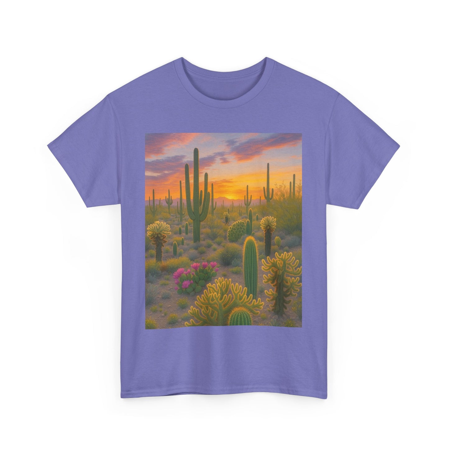 Desert Sunset Unisex Tee, Boho Style Shirt, Nature Lover Gift, Cactus [...]