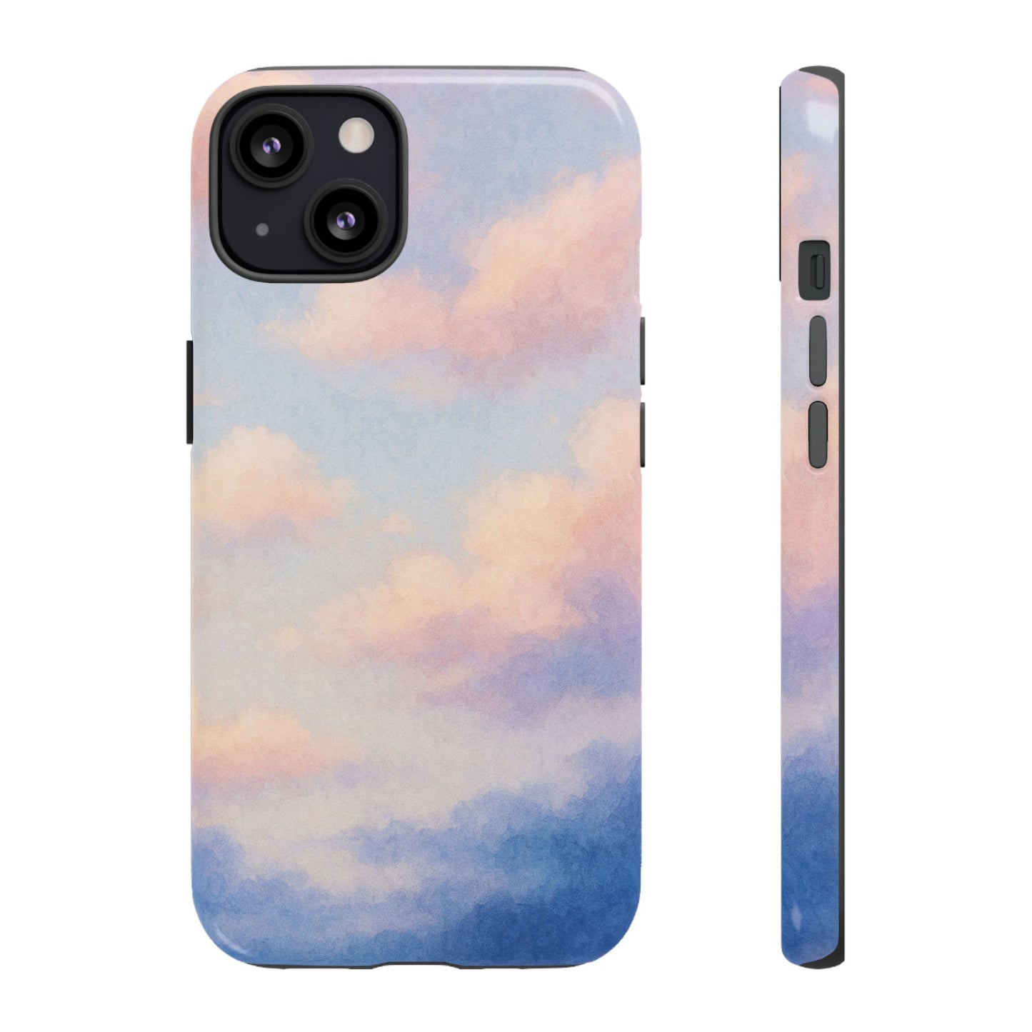 Sky Blue Cloud Phone Case, Tough Phone Cover, Aesthetic Cell Phone Accessory, Gift for Teen, Trendy Tech Protection