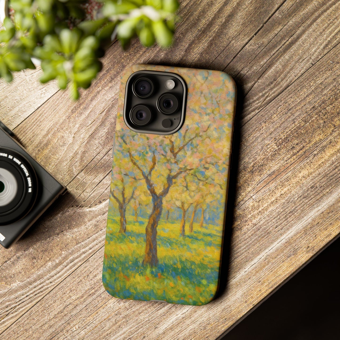 Artistic Phone Case, Tough Phone Case, Flower Tree Case, Spring Decor, Unique Phone Cover, Nature Lover Gift