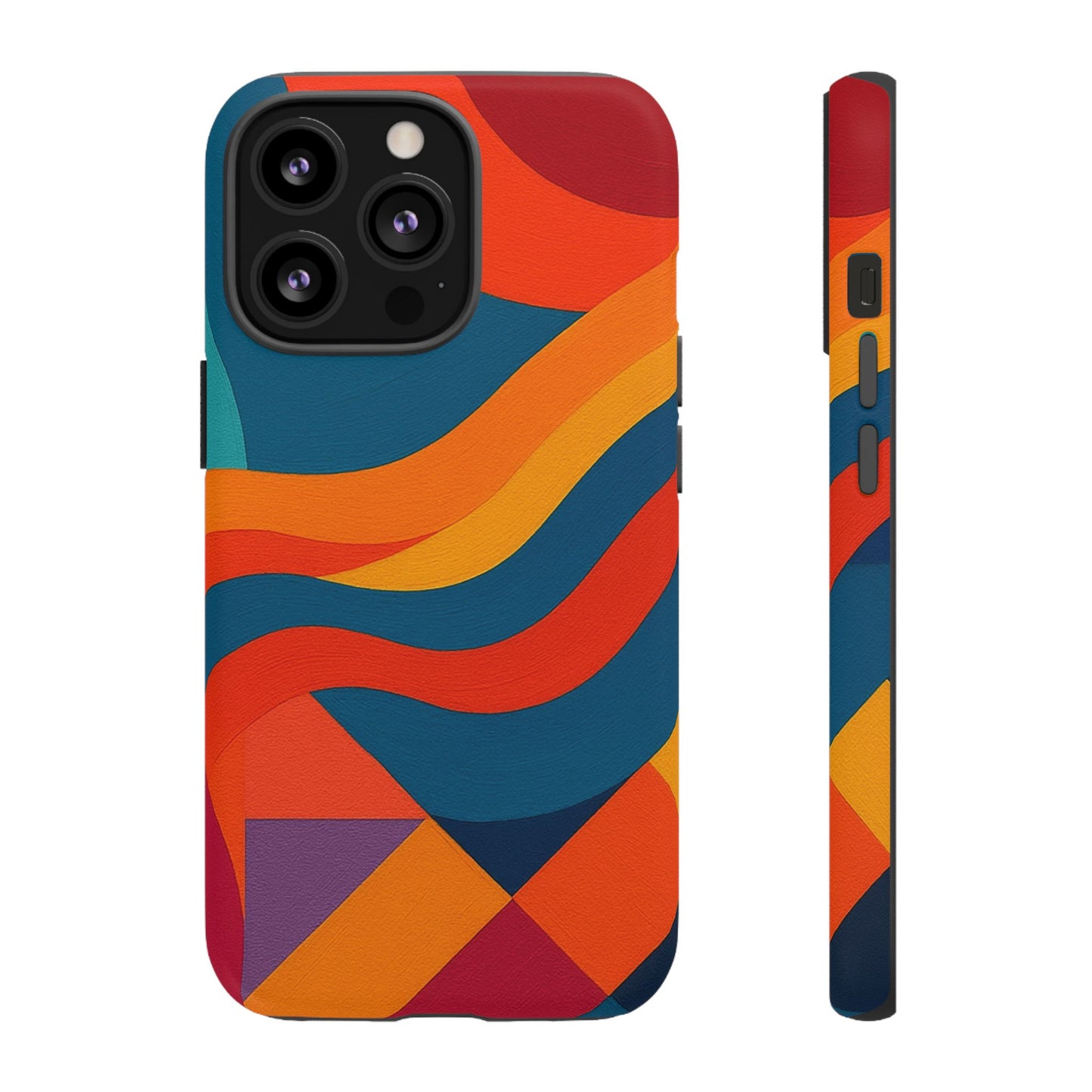 Vibrant Phone Case, Abstract Design Cover, Tough Cases for All Occasions, Stylish Gift for Tech Lovers, Modern Phone Accessories