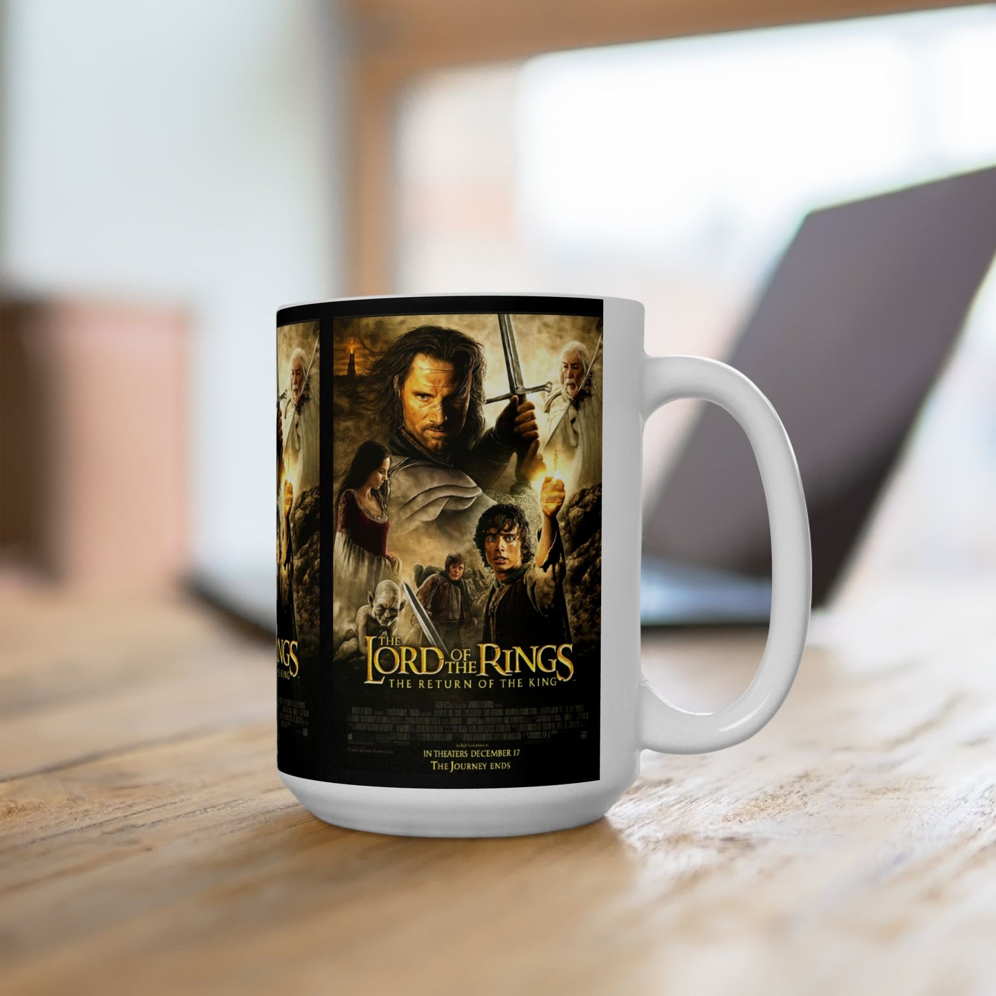 Lord of the Rings Ceramic Mug, Movie Gift for Fans, Fantasy Drinkware, Coffee Lover's Collectible, Perfect for Birthdays & Holidays