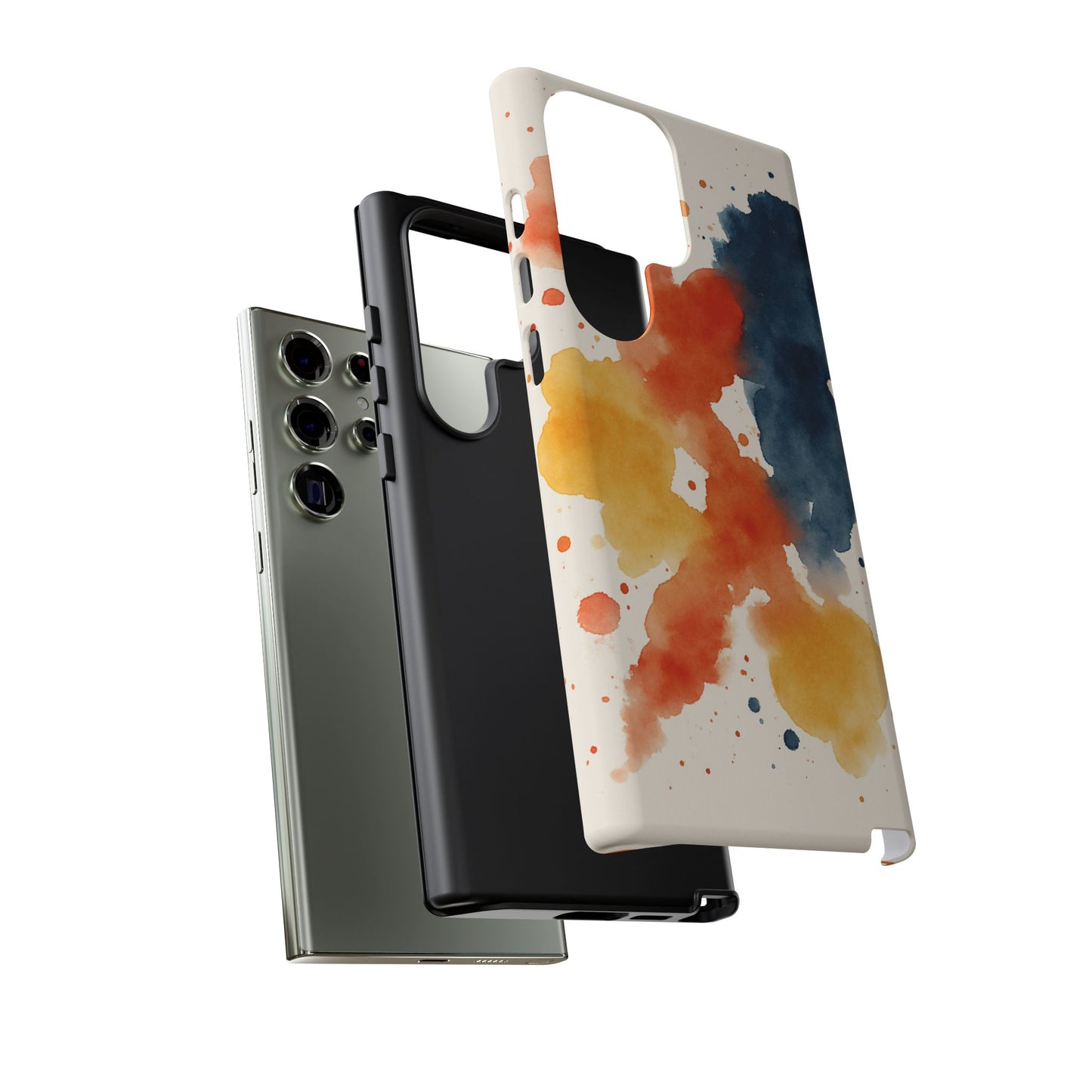 Watercolor Phone Case - Abstract Design, Tough Cases for Men & Women, Stylish Gift, Artistic Accessory for All Occasions