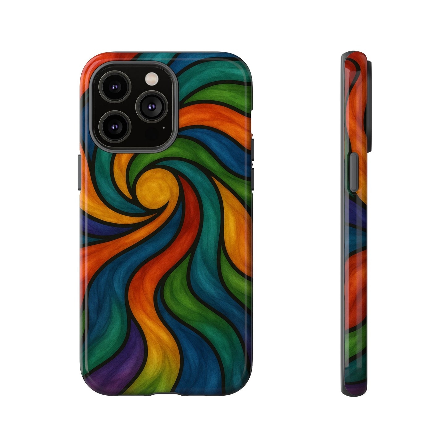 Colorful Swirl Phone Case | Tough Cases, Vibrant Design, Gift for Art Lovers, Funky Case, Unique Phone Accessories