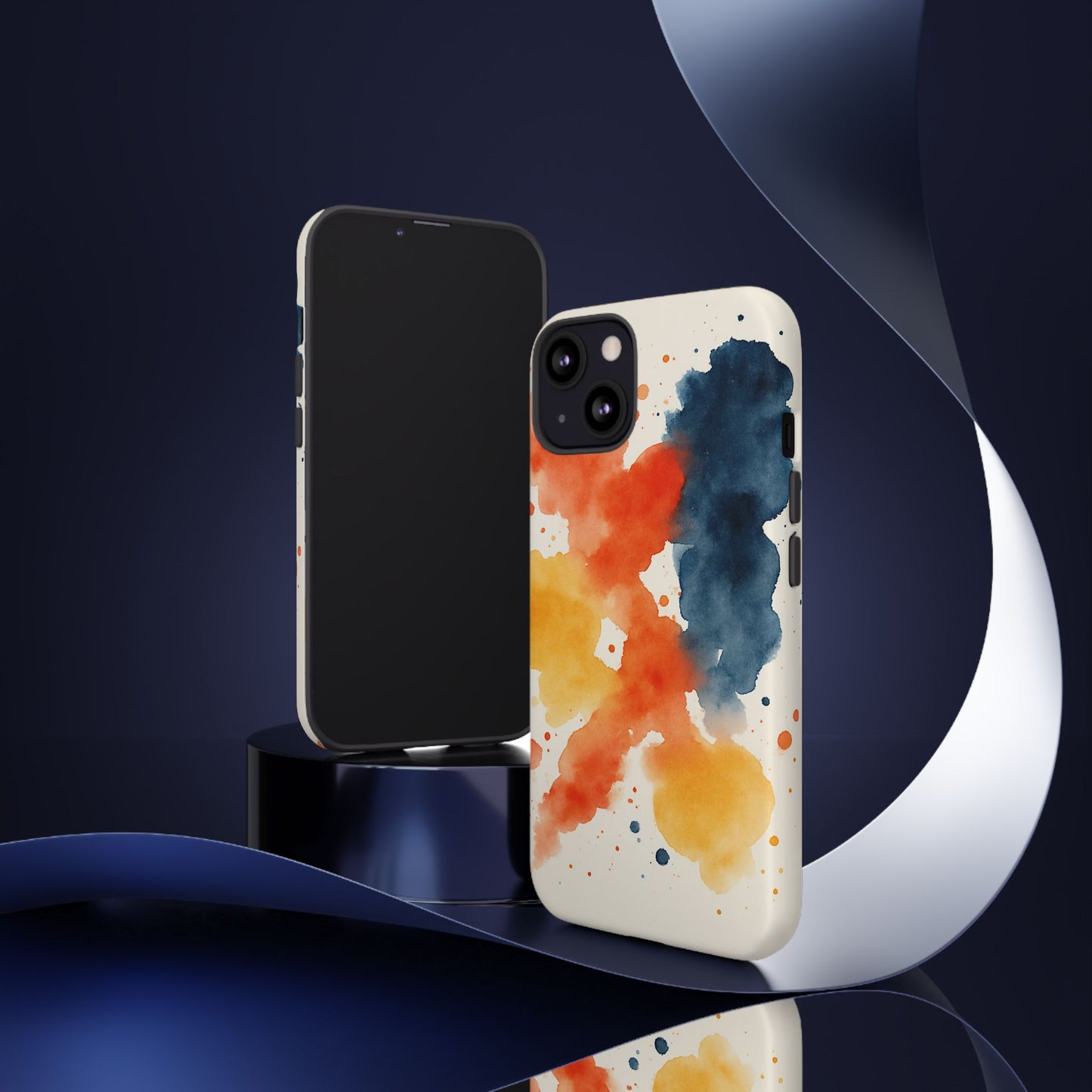 Watercolor Phone Case - Abstract Design, Tough Cases for Men & Women, Stylish Gift, Artistic Accessory for All Occasions