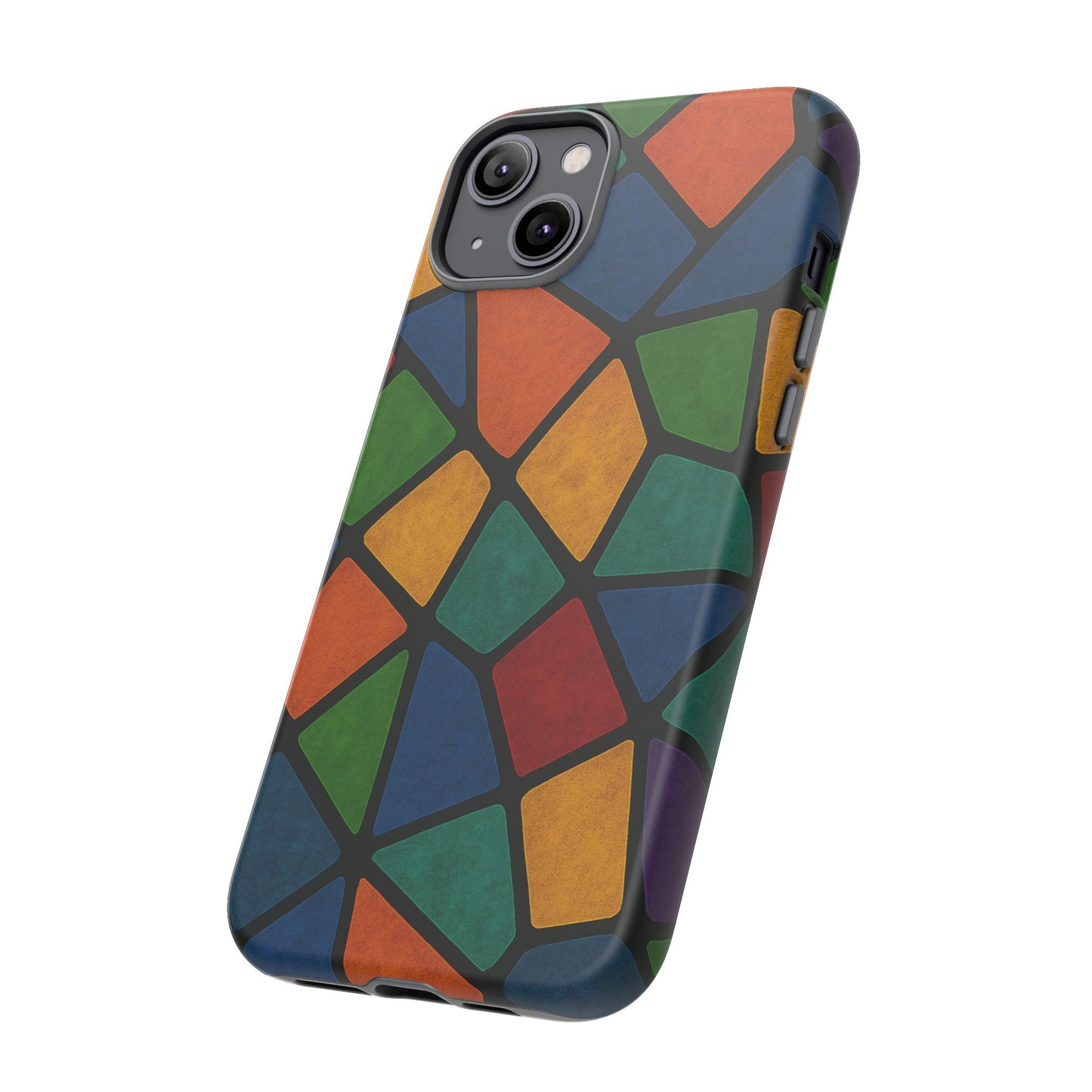 Colorful Mosaic Phone Case, Tough Cell Phone Cover, Vibrant Smartphone Protector, Unique Gift for Weddings, Birthday, Holidays