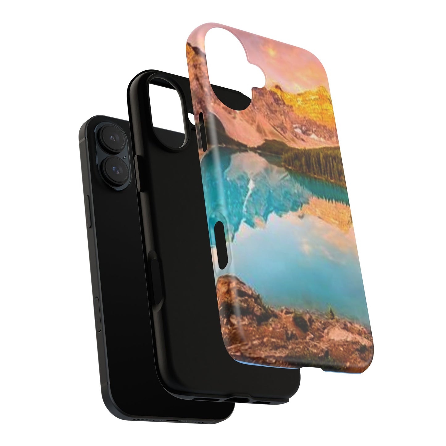 Nature-Inspired Phone Case with Mountain and Lake Design, Aesthetic Tough Cases for Outdoor Lovers, Phone Protection, Gift for Nature [...]
