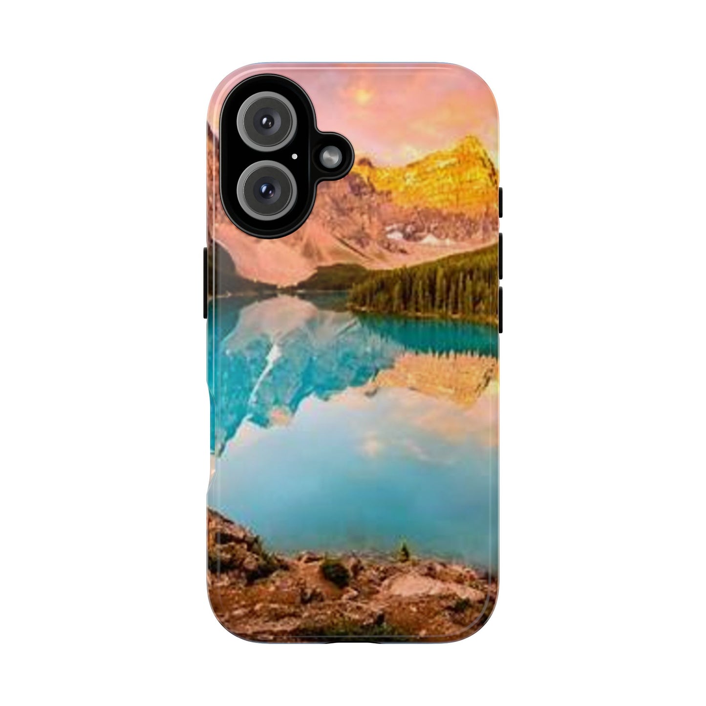 Nature-Inspired Phone Case with Mountain and Lake Design, Aesthetic Tough Cases for Outdoor Lovers, Phone Protection, Gift for Nature [...]