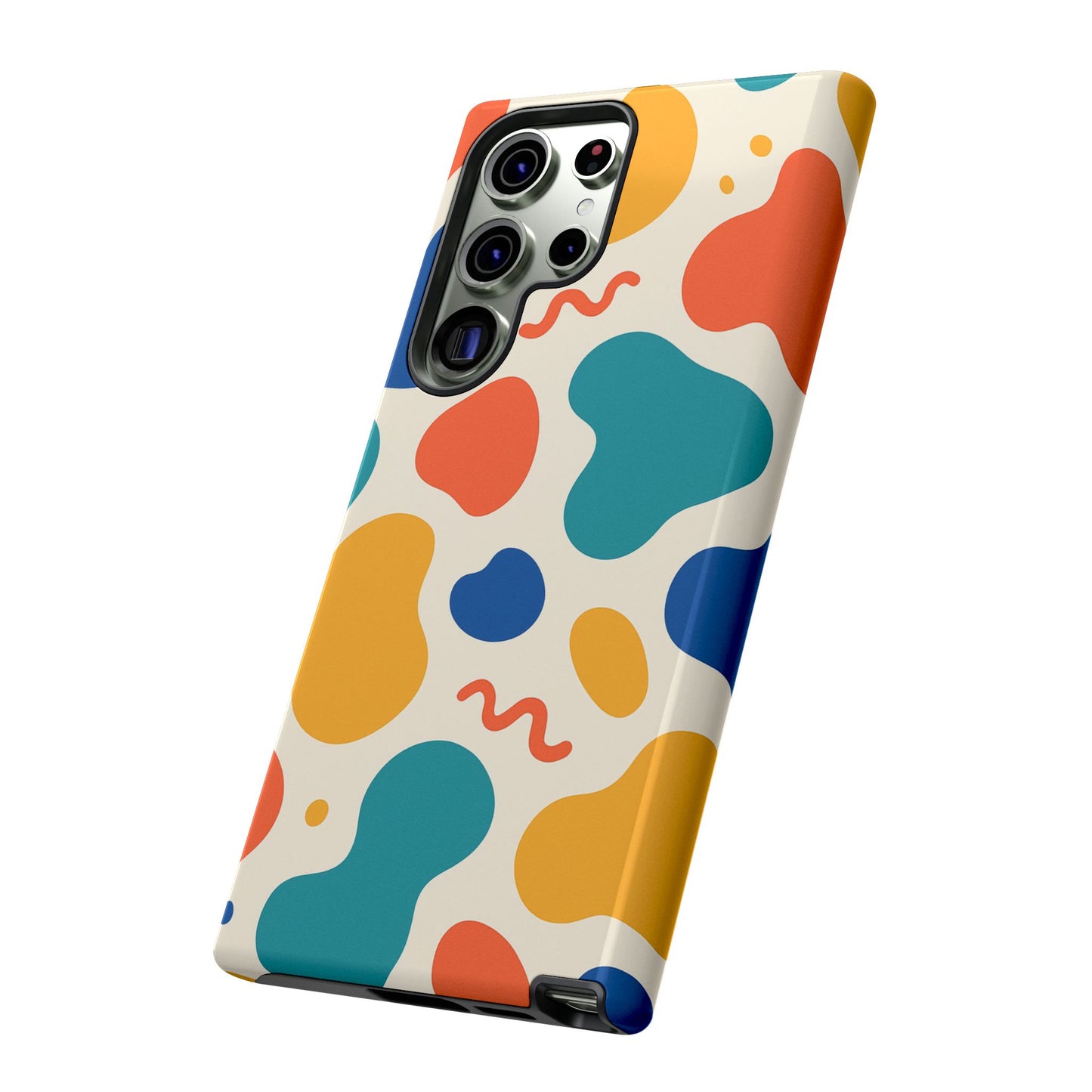 Colorful Phone Case with Abstract Design, Stylish Phone Cover, Trendy Tech Accessory for Her, Unique Gift Idea, Fun Patterned Case