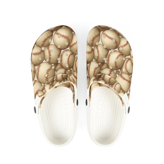 Baseball Print EVA Foam Shoes, Comfortable Clogs, Sports Fan Footwear, Perfect Gift for Athletes, Unique Casual Shoes