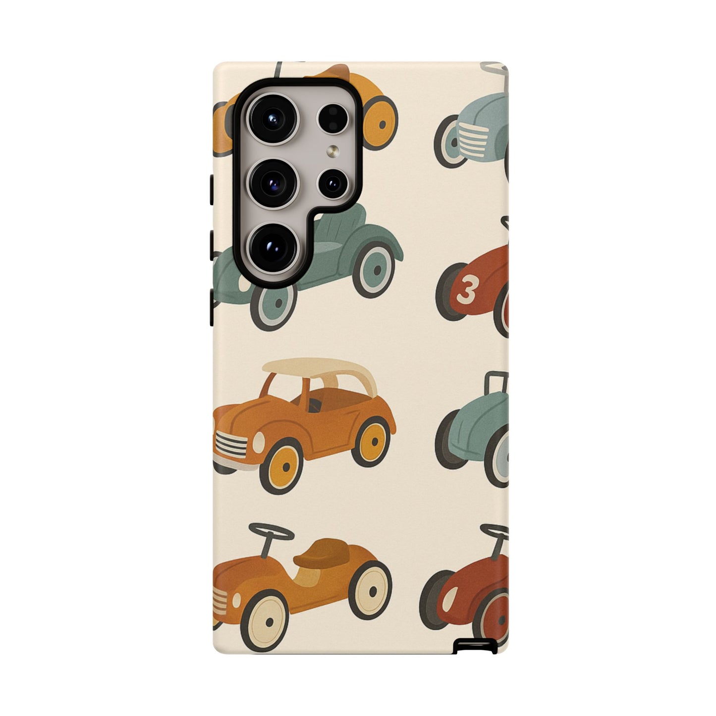 Vintage Car Phone Case, Tough Cases, Kids Gift, Car Lover Accessory, Retro Style, Phone Protection, Unique Design, pedal cars