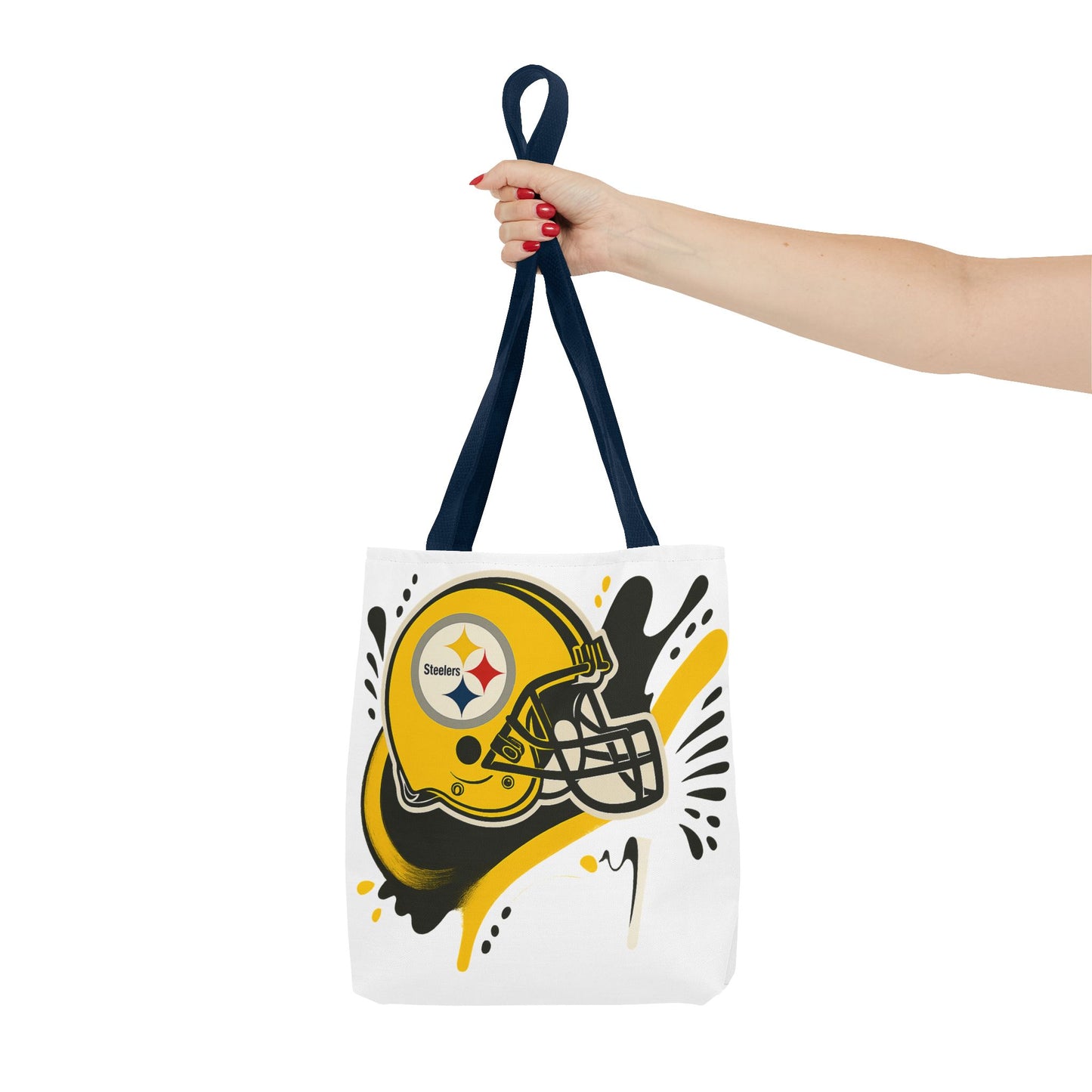 Steelers Inspired Tote Bag, Football Fan Accessory, Game Day Tote, Sports Bag, Personalized Gift for Him