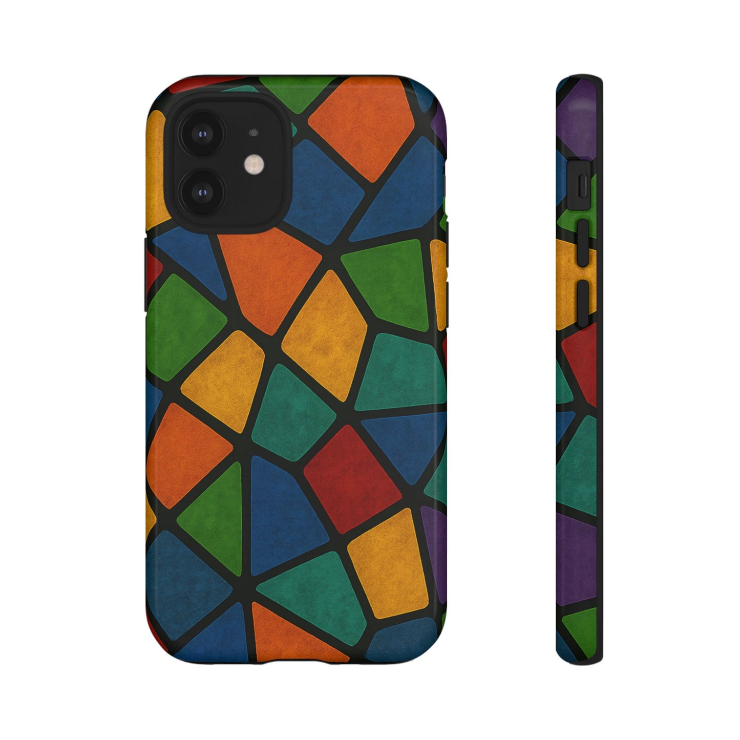 Colorful Mosaic Phone Case, Tough Cell Phone Cover, Vibrant Smartphone Protector, Unique Gift for Weddings, Birthday, Holidays