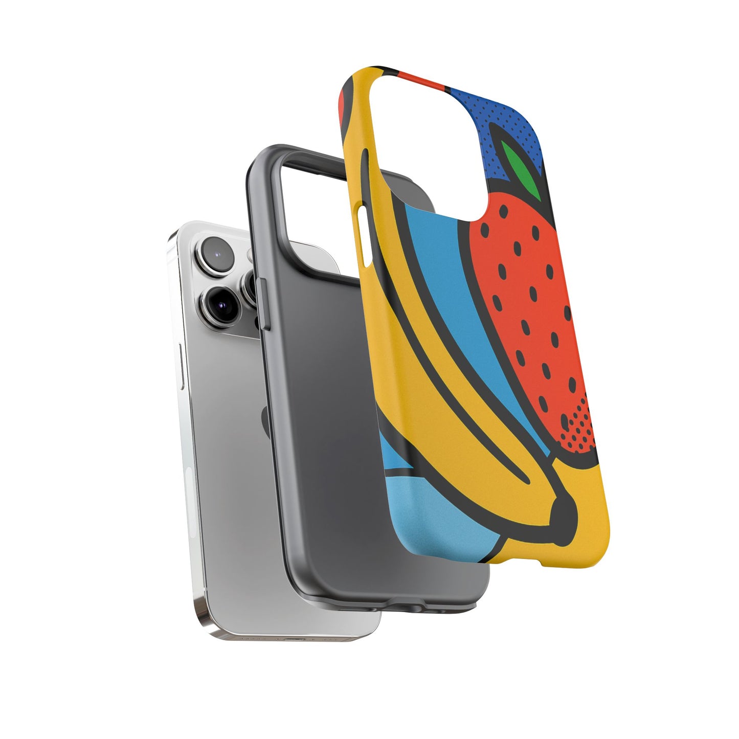 Colorful Fruit Phone Case - Tough Cases - Fun, Vibrant, Unique, Gifts for Friends, Summer Accessories, Trendy Phone Protector