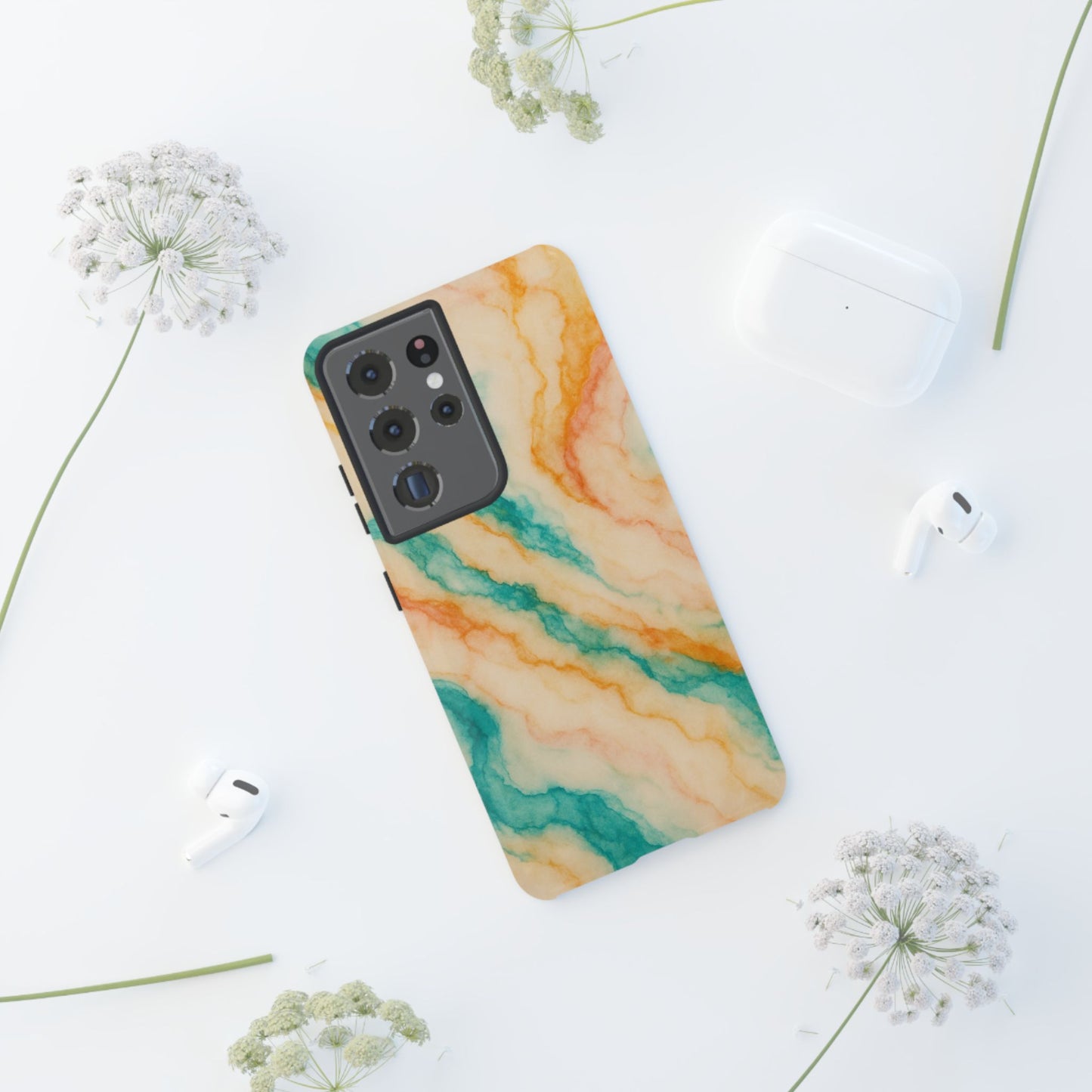 Stylish Phone Case - Tough Cases with Abstract Marble Design, Trendy Accessory, Gift for Her, Protective Case, Unique Phone Cover