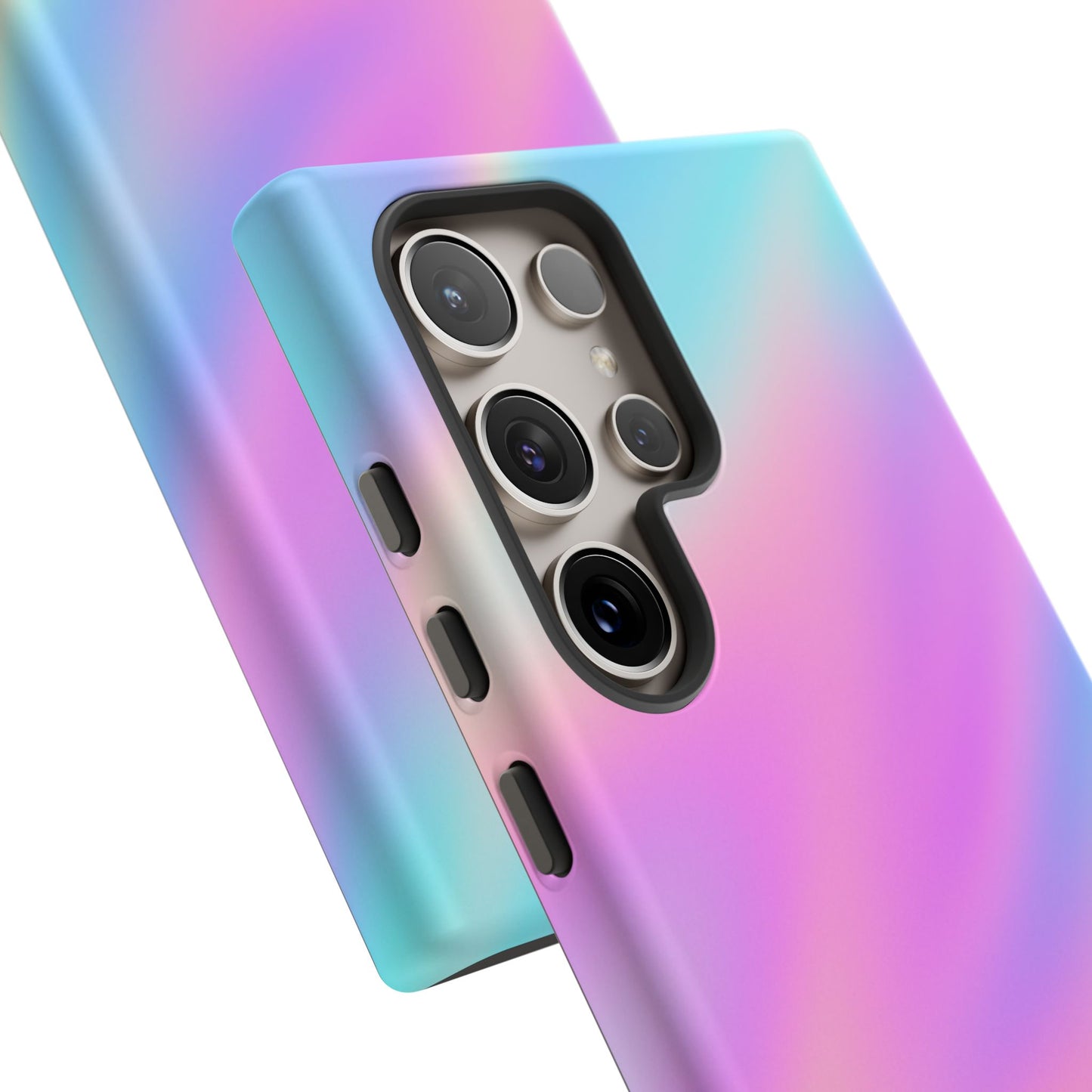 Colorful Holographic Phone Case, Tough Cases for iPhone, Trendy Phone Cover, Unique Gift for Her, Pastel Phone Accessory