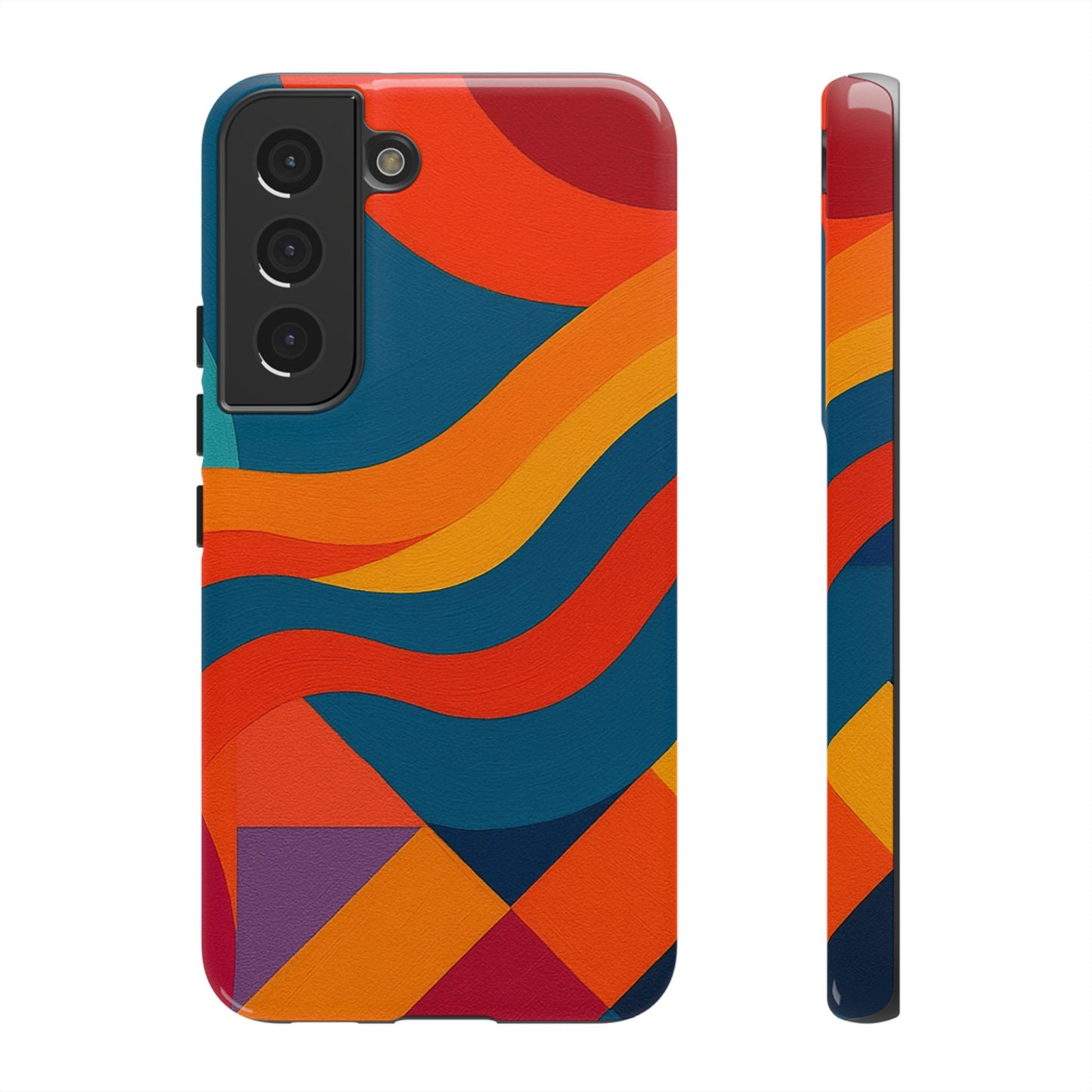 Vibrant Phone Case, Abstract Design Cover, Tough Cases for All Occasions, Stylish Gift for Tech Lovers, Modern Phone Accessories