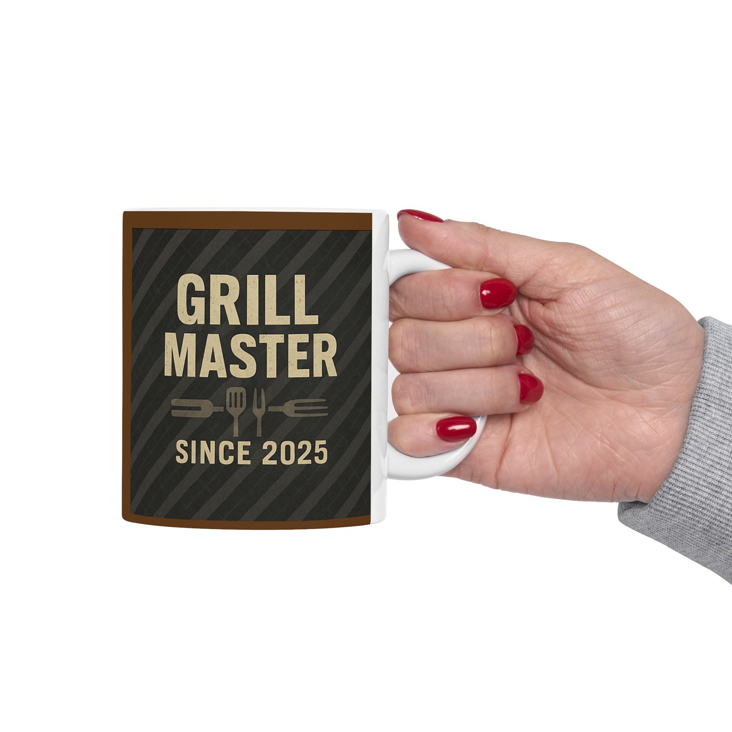 Grill Master Ceramic Mug - Perfect Gift for BBQ Lovers, Coffee Enthusiasts, Father's Day, Home Decor, Kitchen Essentials