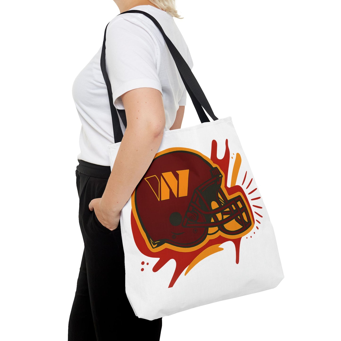 Sporty Tote Bag with Custom Football Helmet Design, Perfect for Game Day, Sports Enthusiasts, Gift for Fans, Everyday Use, Promotion