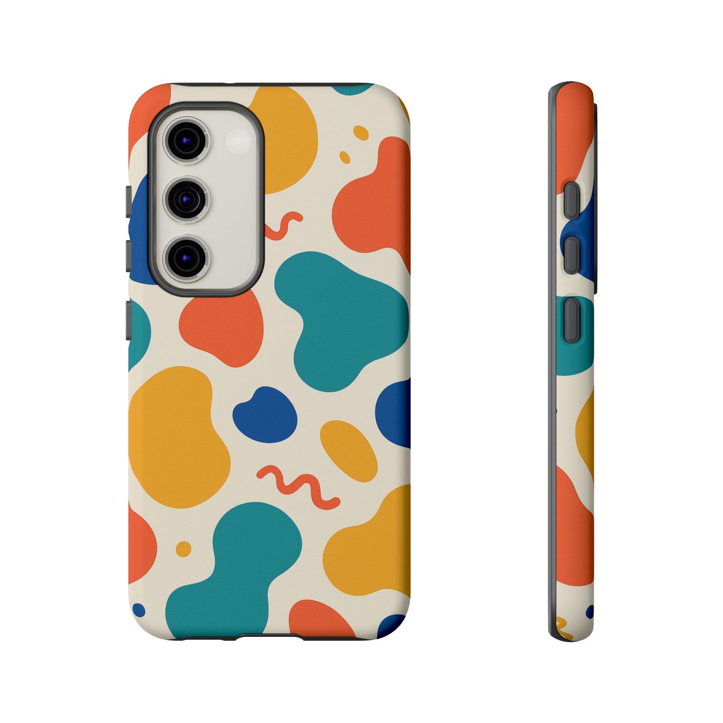 Colorful Phone Case with Abstract Design, Stylish Phone Cover, Trendy Tech Accessory for Her, Unique Gift Idea, Fun Patterned Case