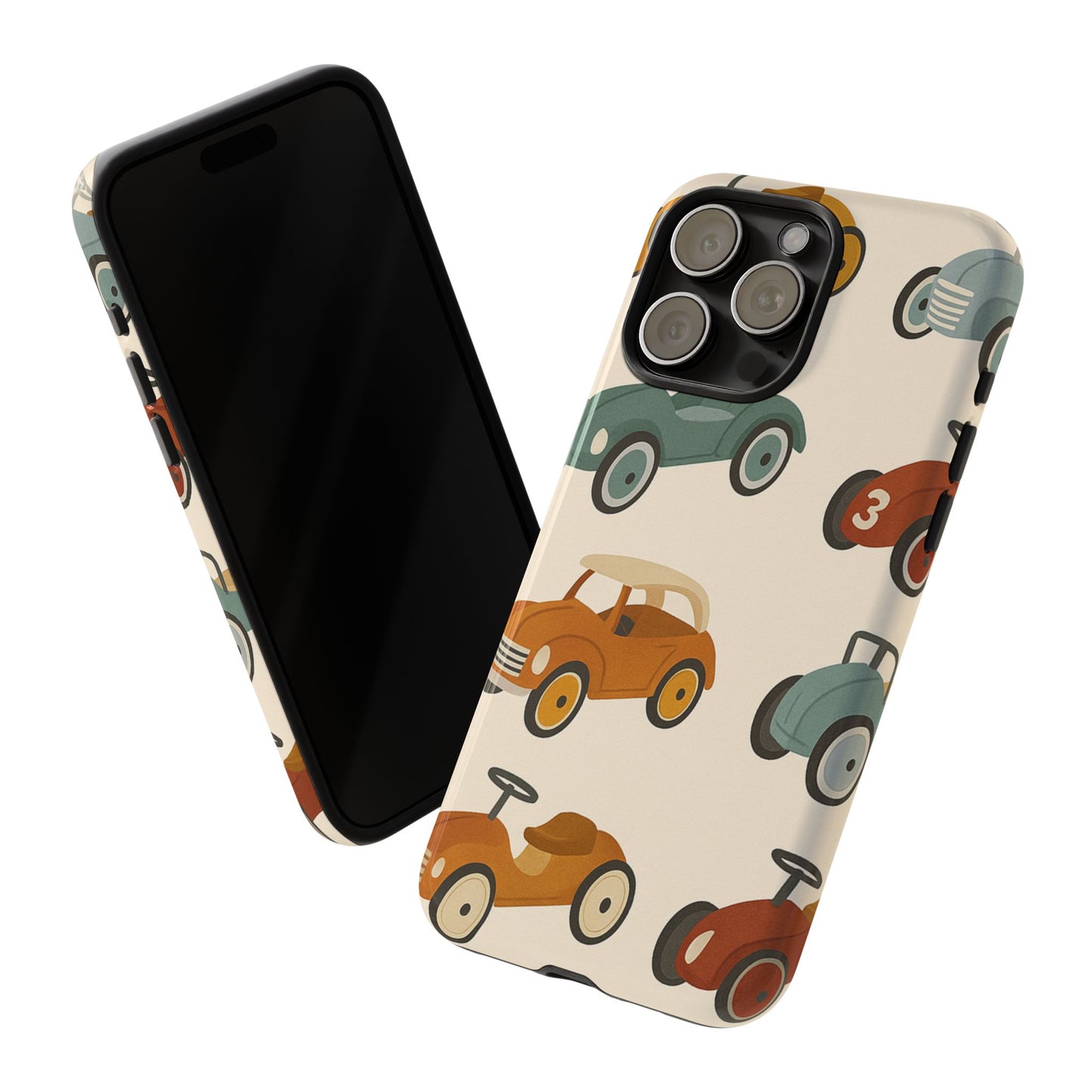 Vintage Car Phone Case, Tough Cases, Kids Gift, Car Lover Accessory, Retro Style, Phone Protection, Unique Design, pedal cars