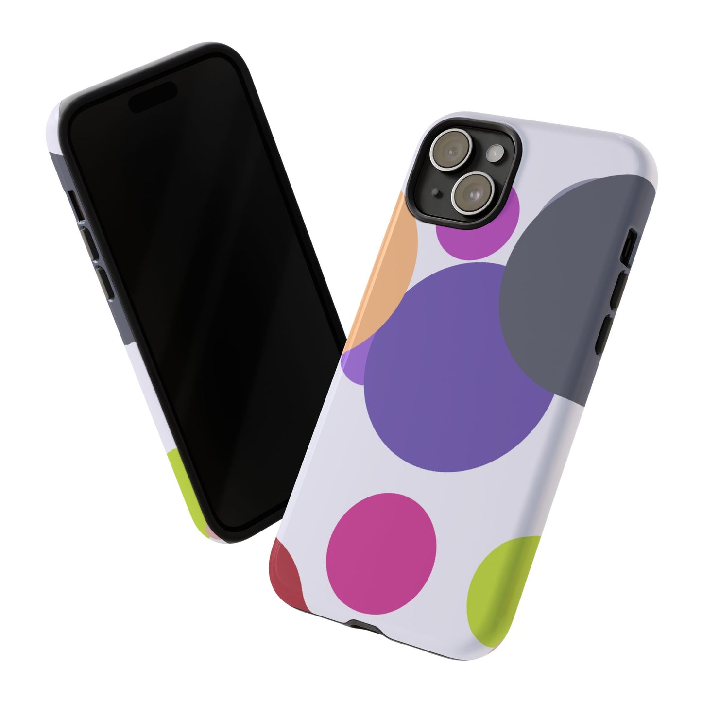 Colorful Geometric Phone Case, Bold Protective Cover for iPhone, Unique Gift for Trendy Teens, Fun Customizable Cases, Modern Design
