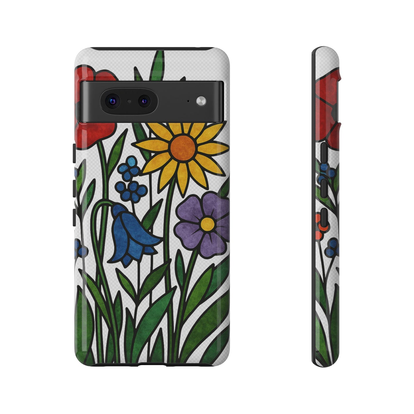 Floral Phone Case, Vibrant Flower Design, Tough Protection, Gift for Nature Lovers, Spring Decor