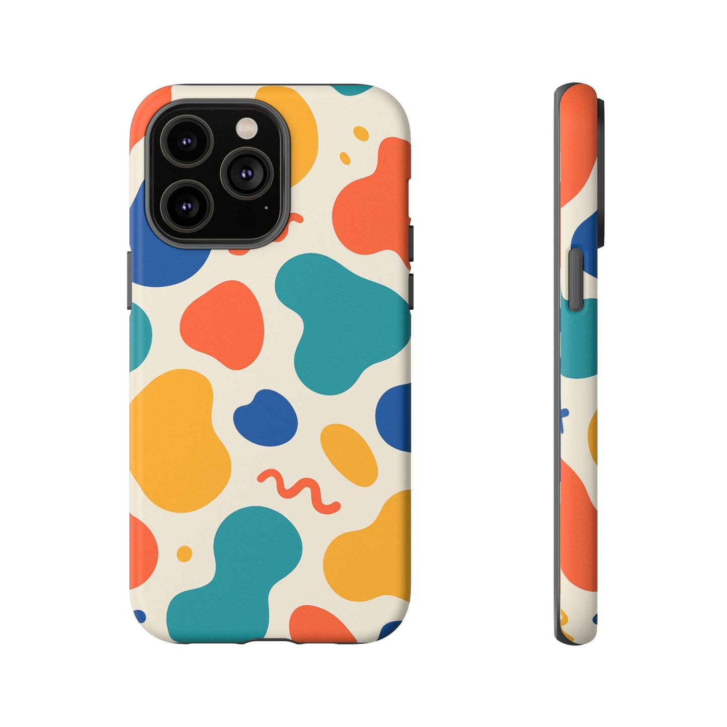 Colorful Phone Case with Abstract Design, Stylish Phone Cover, Trendy Tech Accessory for Her, Unique Gift Idea, Fun Patterned Case
