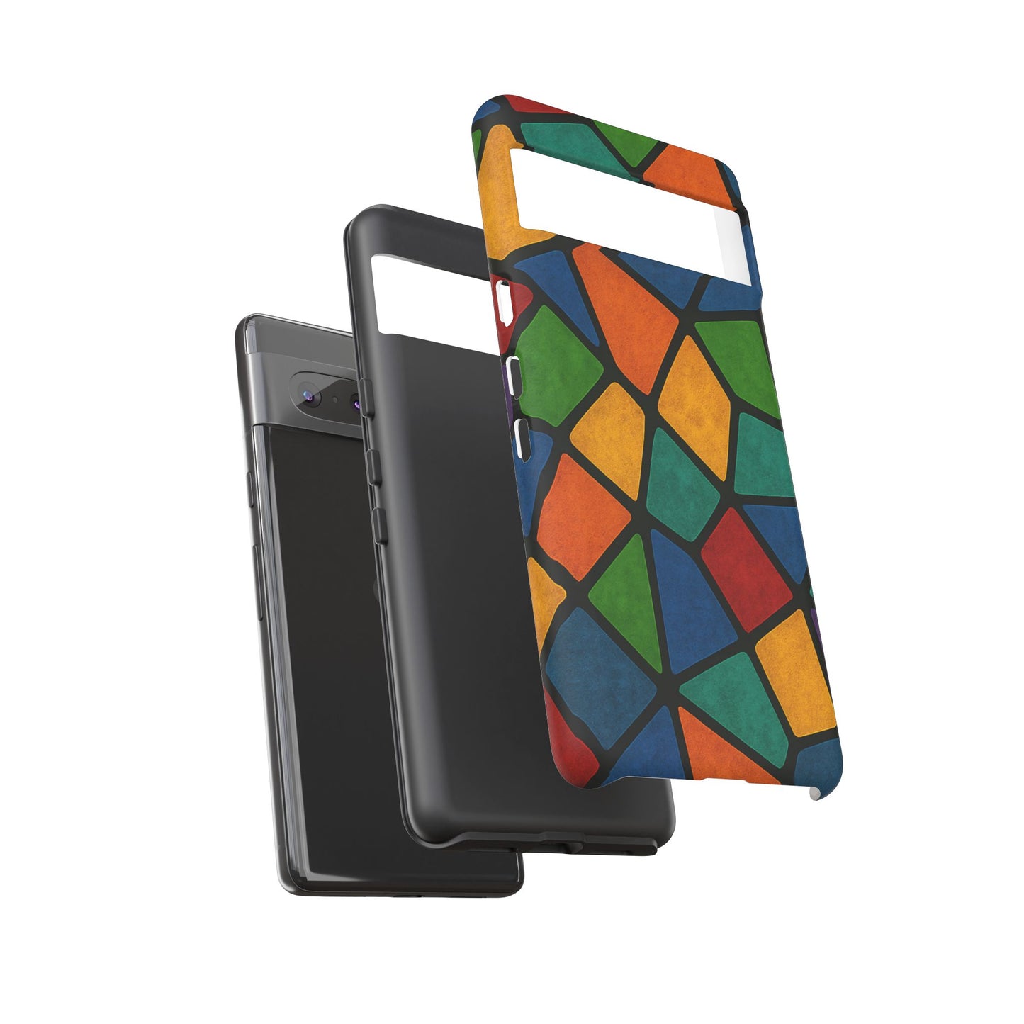 Colorful Mosaic Phone Case, Tough Cell Phone Cover, Vibrant Smartphone Protector, Unique Gift for Weddings, Birthday, Holidays