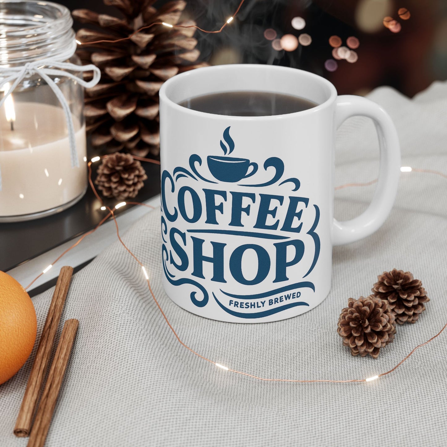 Charming Coffee Mug with Retro Design, Perfect Gift for Coffee Lovers, Home Office Decor, Unique Kitchenware, Personalized Drinkware