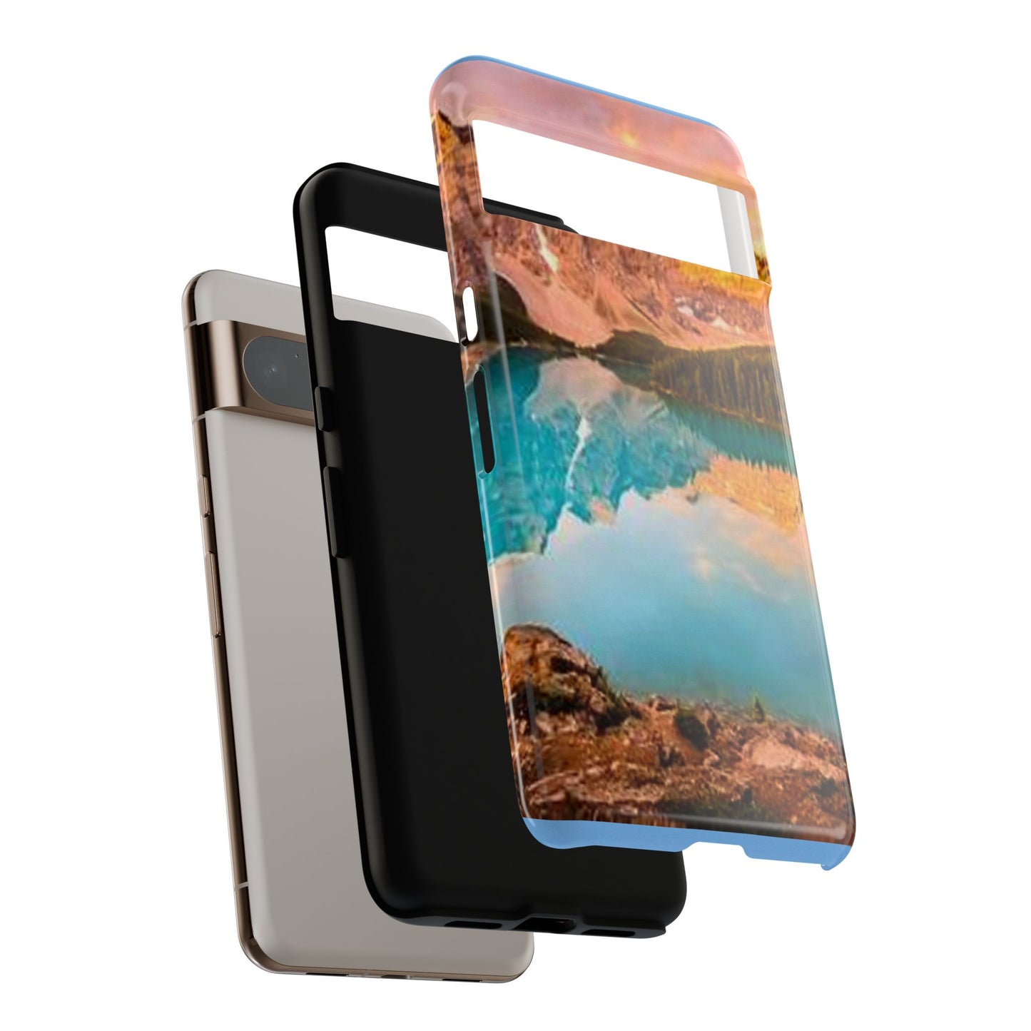 Nature-Inspired Phone Case with Mountain and Lake Design, Aesthetic Tough Cases for Outdoor Lovers, Phone Protection, Gift for Nature [...]