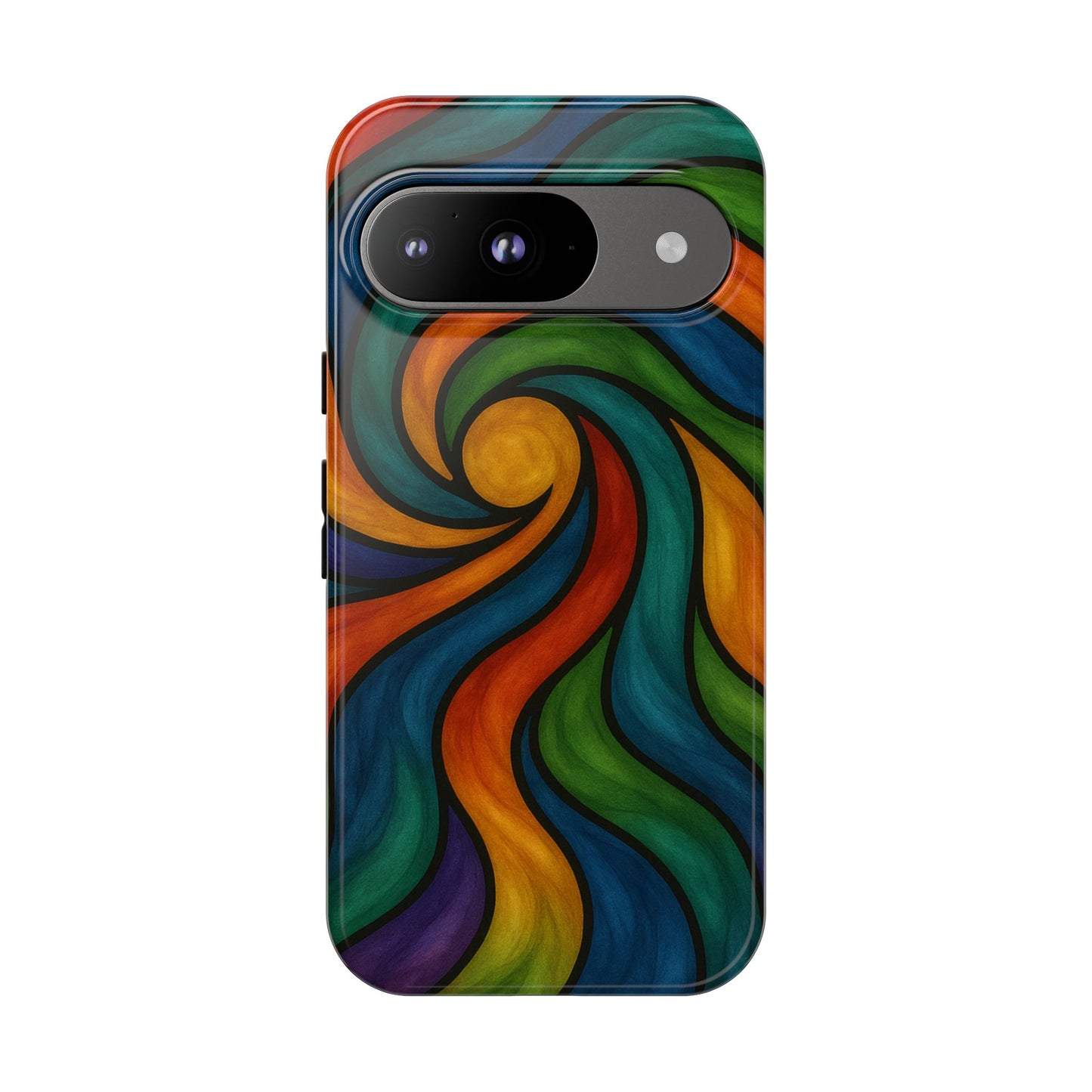 Colorful Swirl Phone Case | Tough Cases, Vibrant Design, Gift for Art Lovers, Funky Case, Unique Phone Accessories