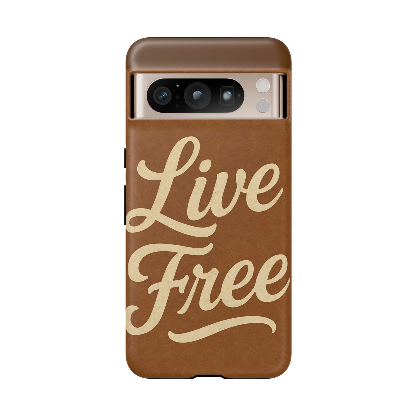 Live Free Phone Case, Tough Cases, Inspirational Phone Accessories, Gift for Adventurers, Customizable Design, Unique Tech Gifts