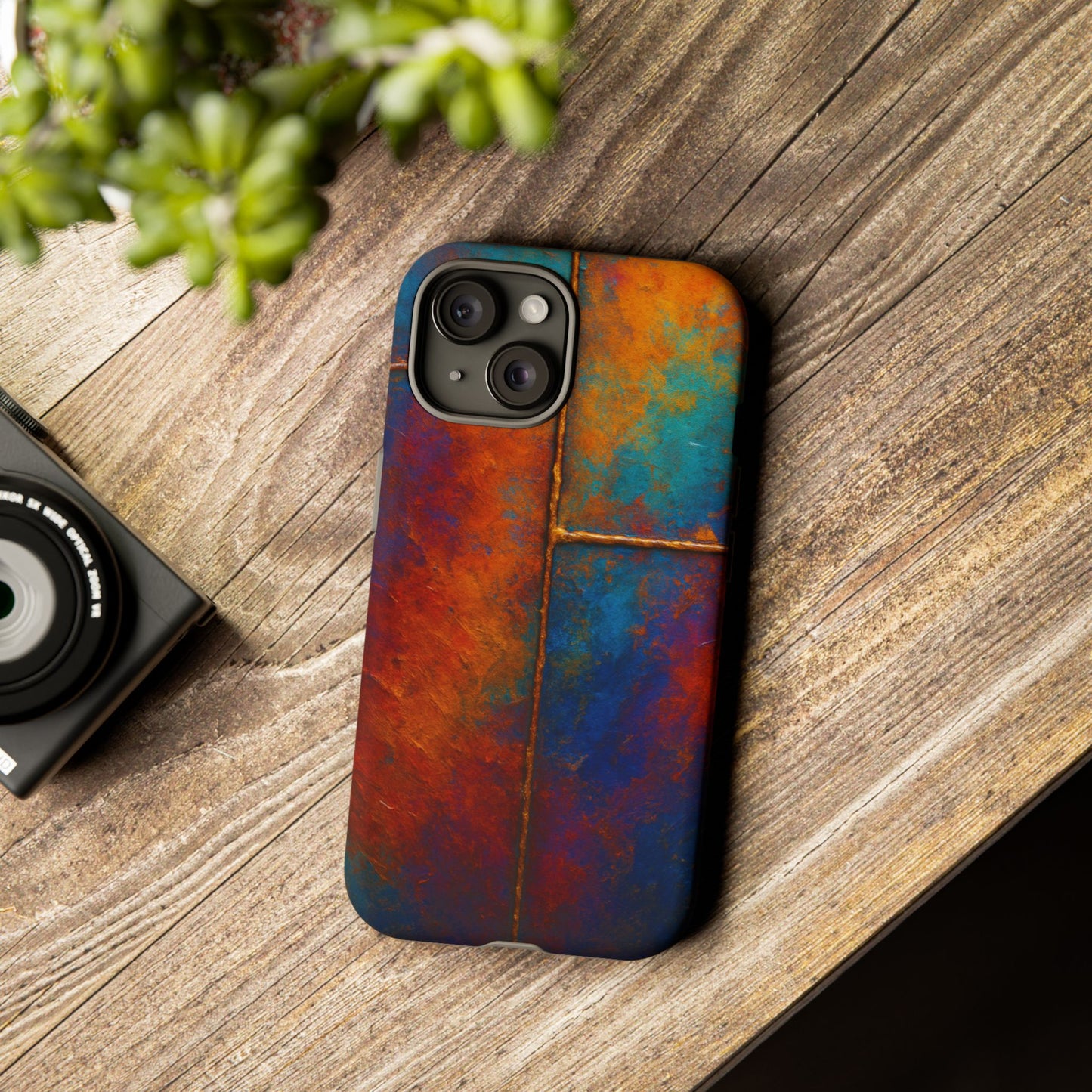 Vibrant Phone Case, Colorful Tough Case Cover, Artistic Phone Protector, Unique Smartphone Accessories, Gift for Tech Lovers