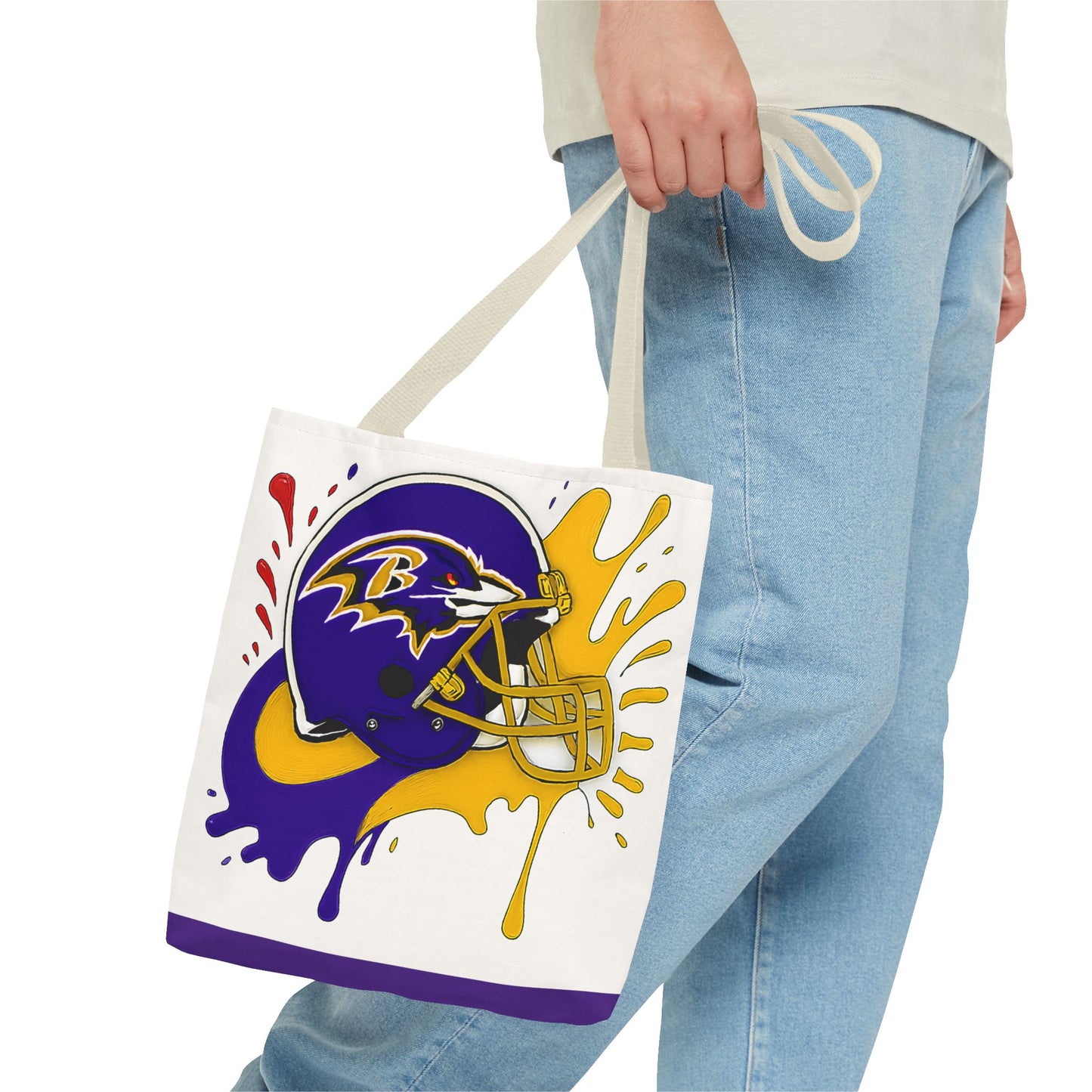 Bold Ravens-Inspired Tote Bag, Football Fan Gift, Sports Tote, Game Day Accessory, Team Spirit Bag, Unique Gift for Her