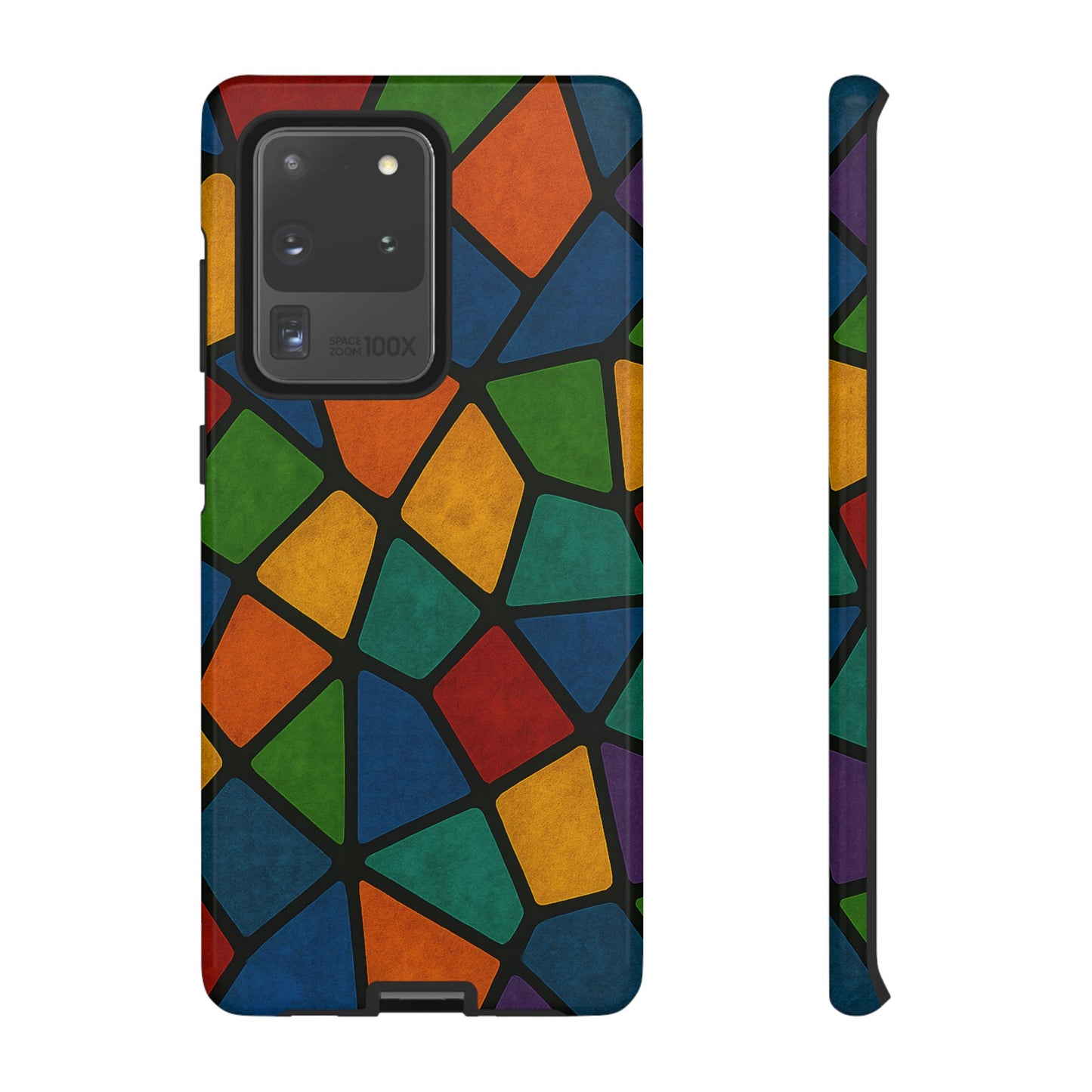 Colorful Mosaic Phone Case, Tough Cell Phone Cover, Vibrant Smartphone Protector, Unique Gift for Weddings, Birthday, Holidays